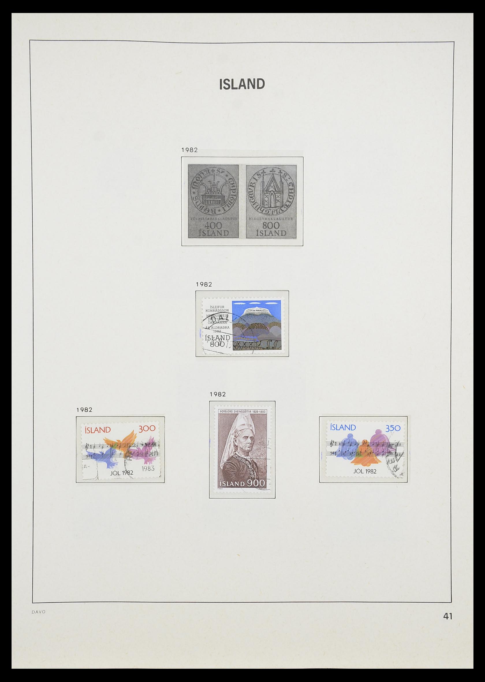 33785 042 - Stamp collection 33785 Iceland 1876-1990.