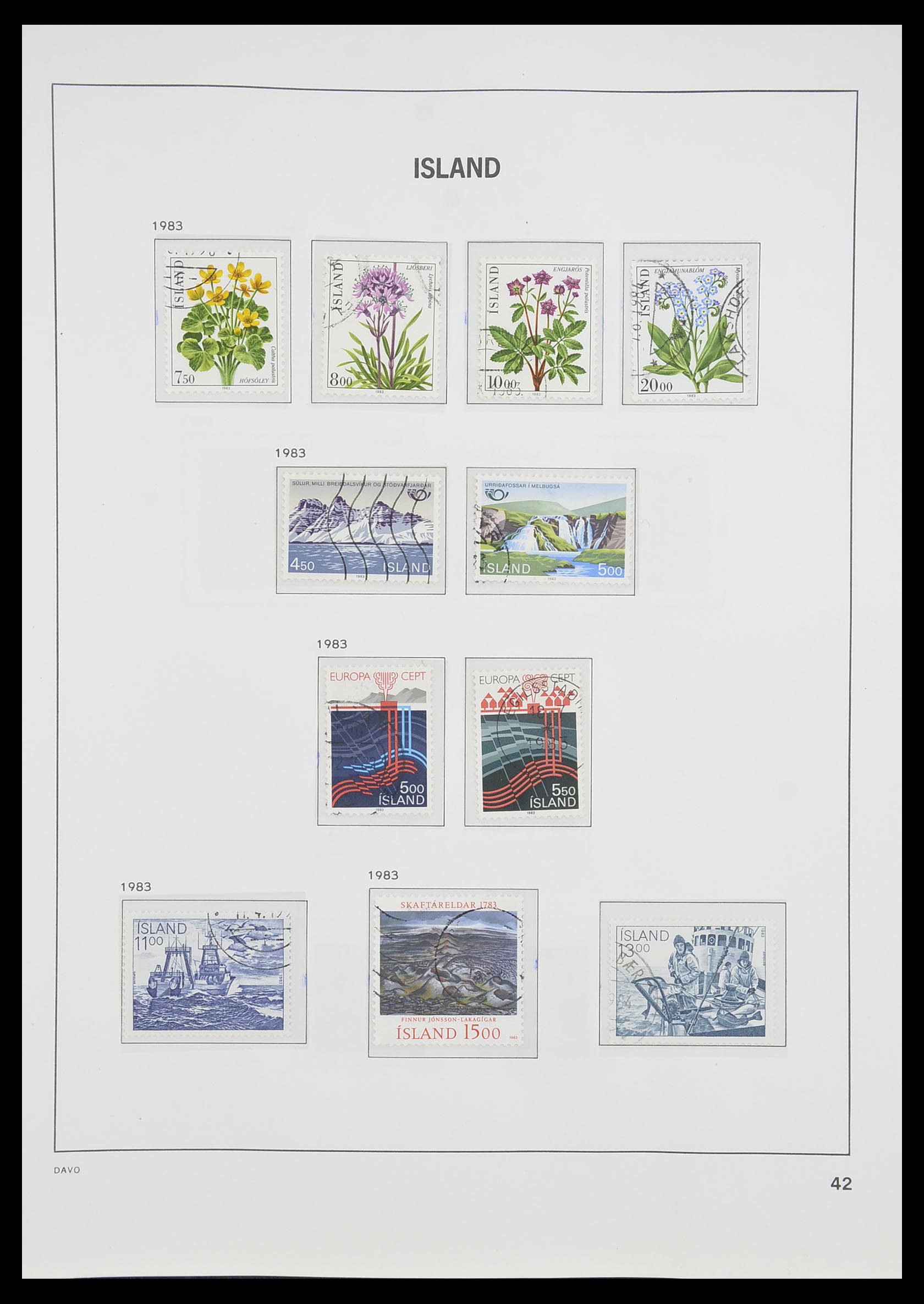 33785 043 - Postzegelverzameling 33785 IJsland 1876-1990.