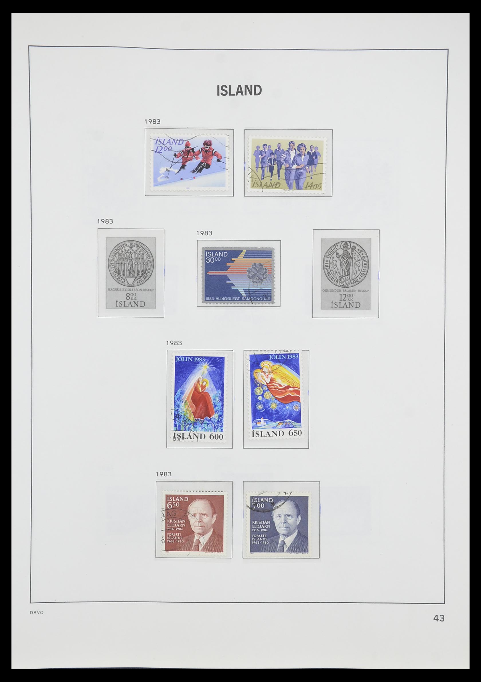 33785 044 - Postzegelverzameling 33785 IJsland 1876-1990.