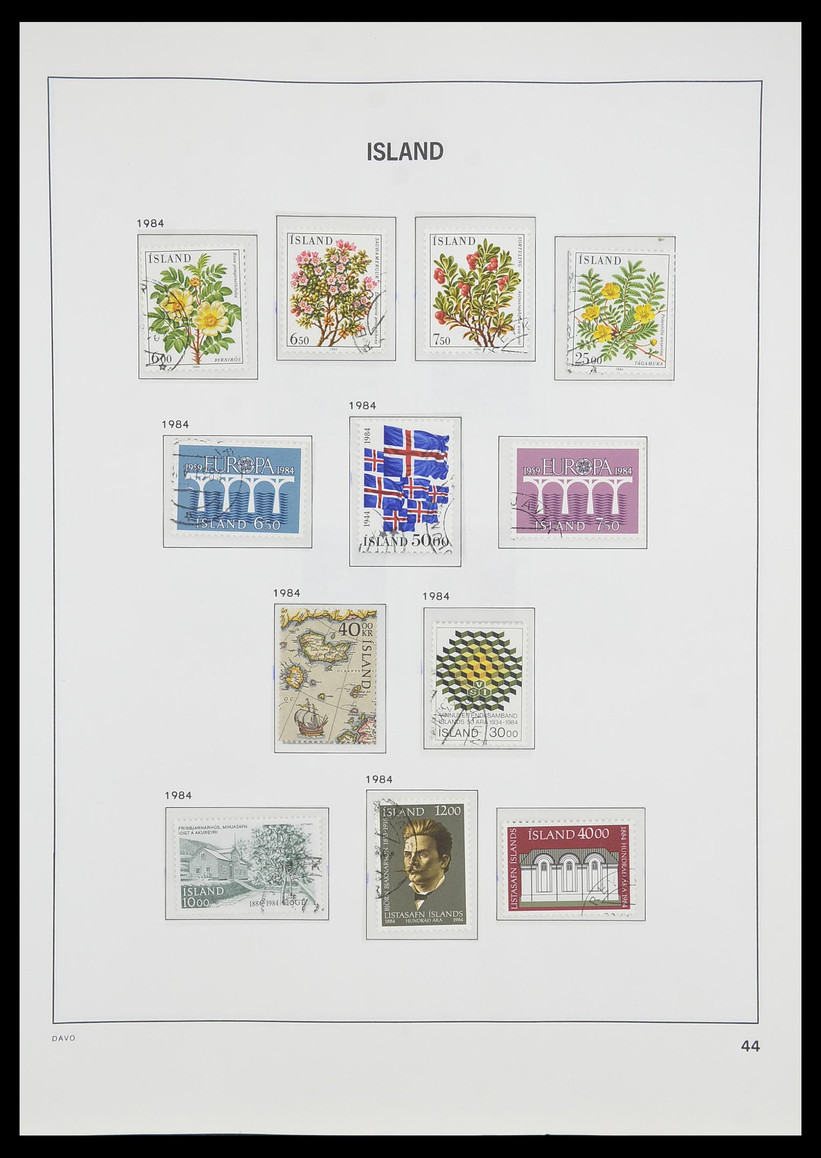 33785 045 - Postzegelverzameling 33785 IJsland 1876-1990.