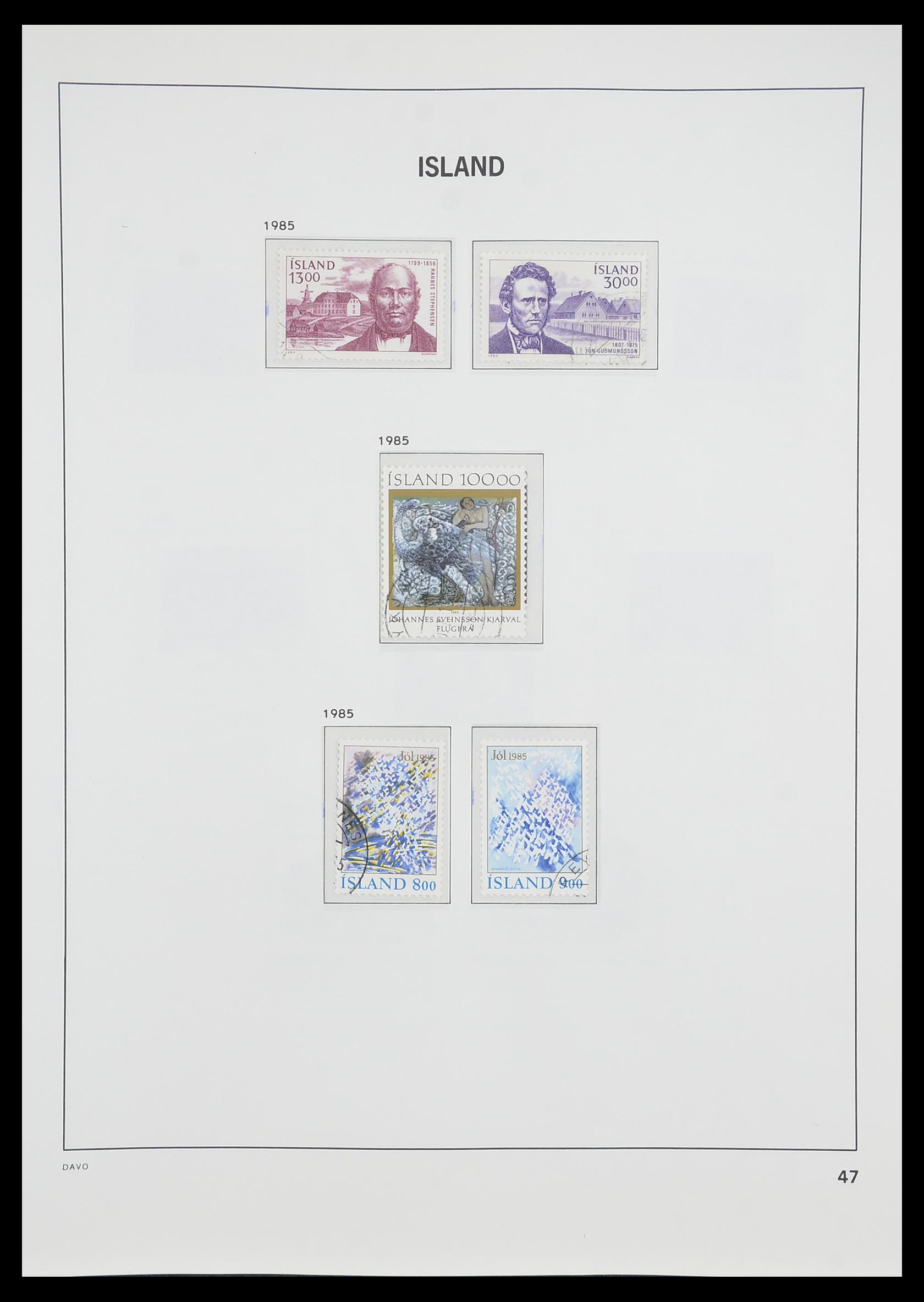 33785 048 - Postzegelverzameling 33785 IJsland 1876-1990.
