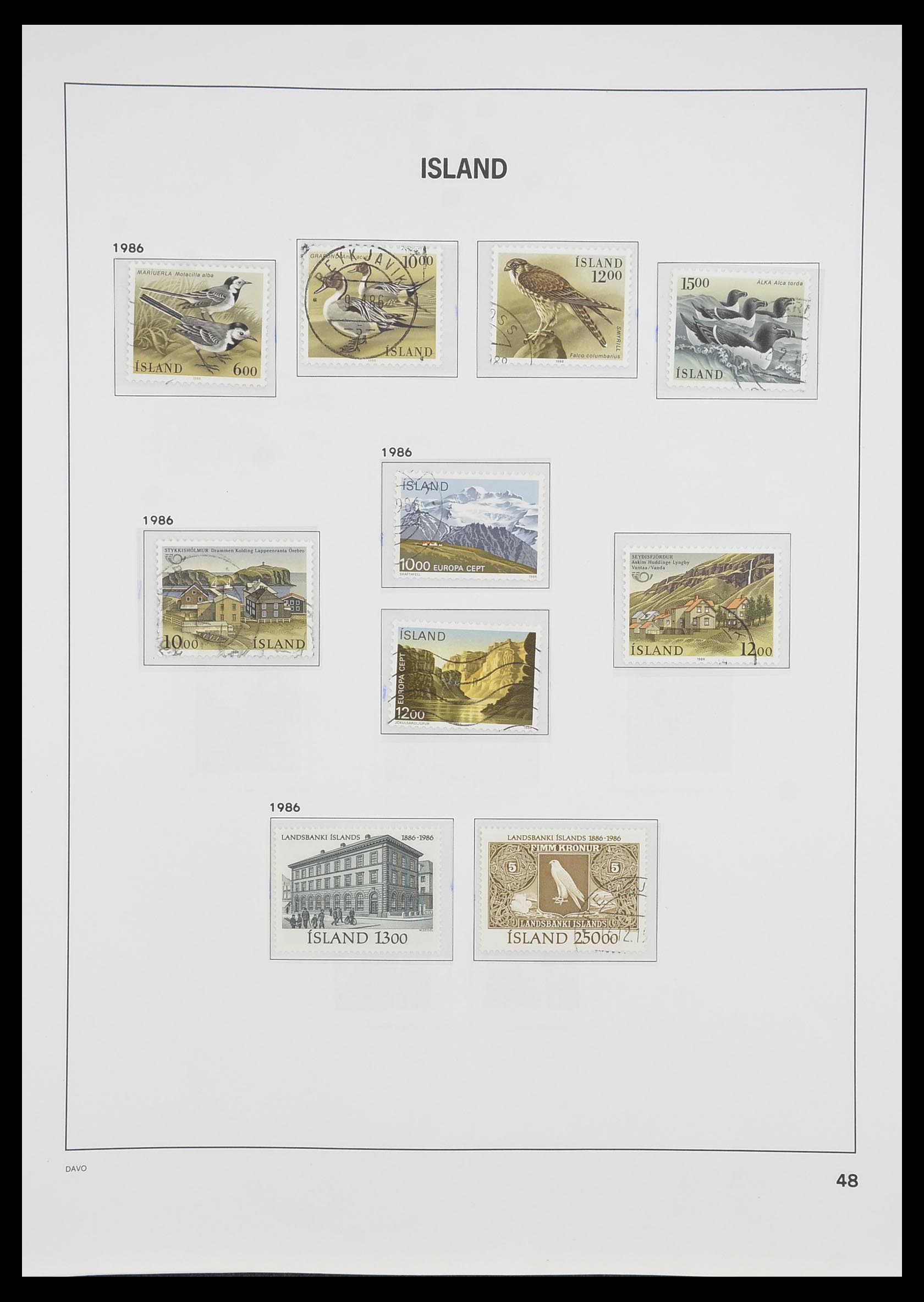 33785 049 - Postzegelverzameling 33785 IJsland 1876-1990.