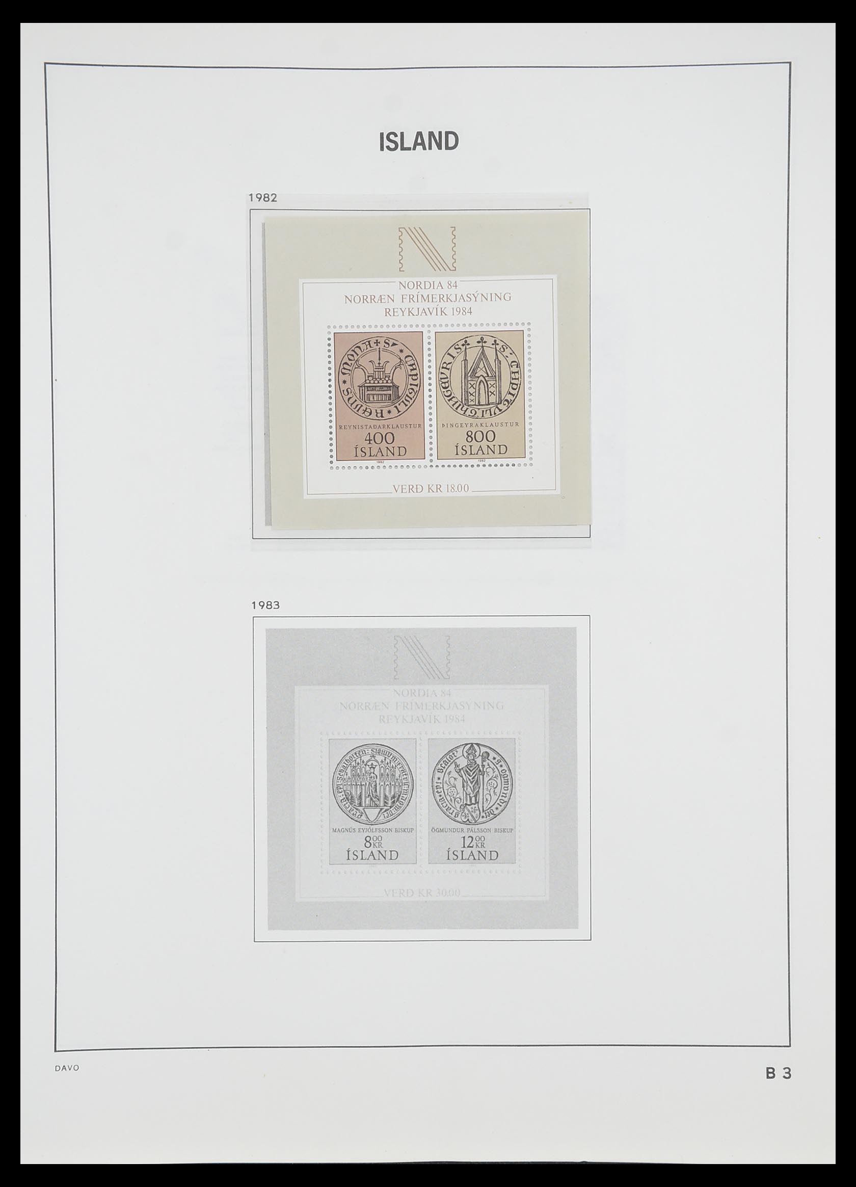 33785 062 - Postzegelverzameling 33785 IJsland 1876-1990.