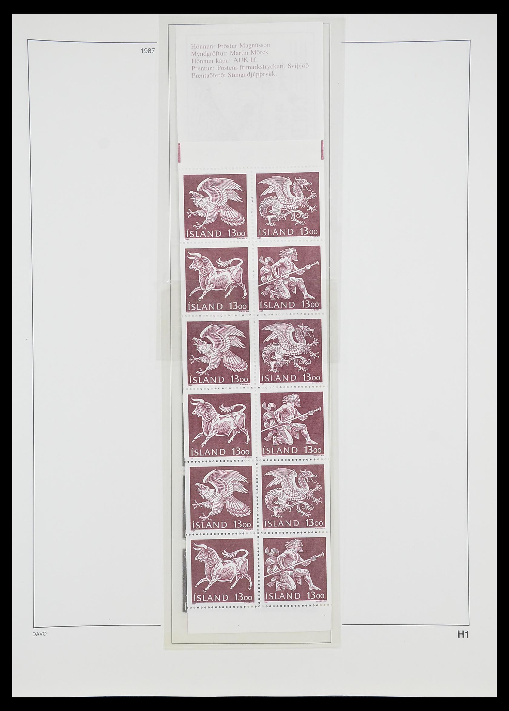 33785 069 - Postzegelverzameling 33785 IJsland 1876-1990.