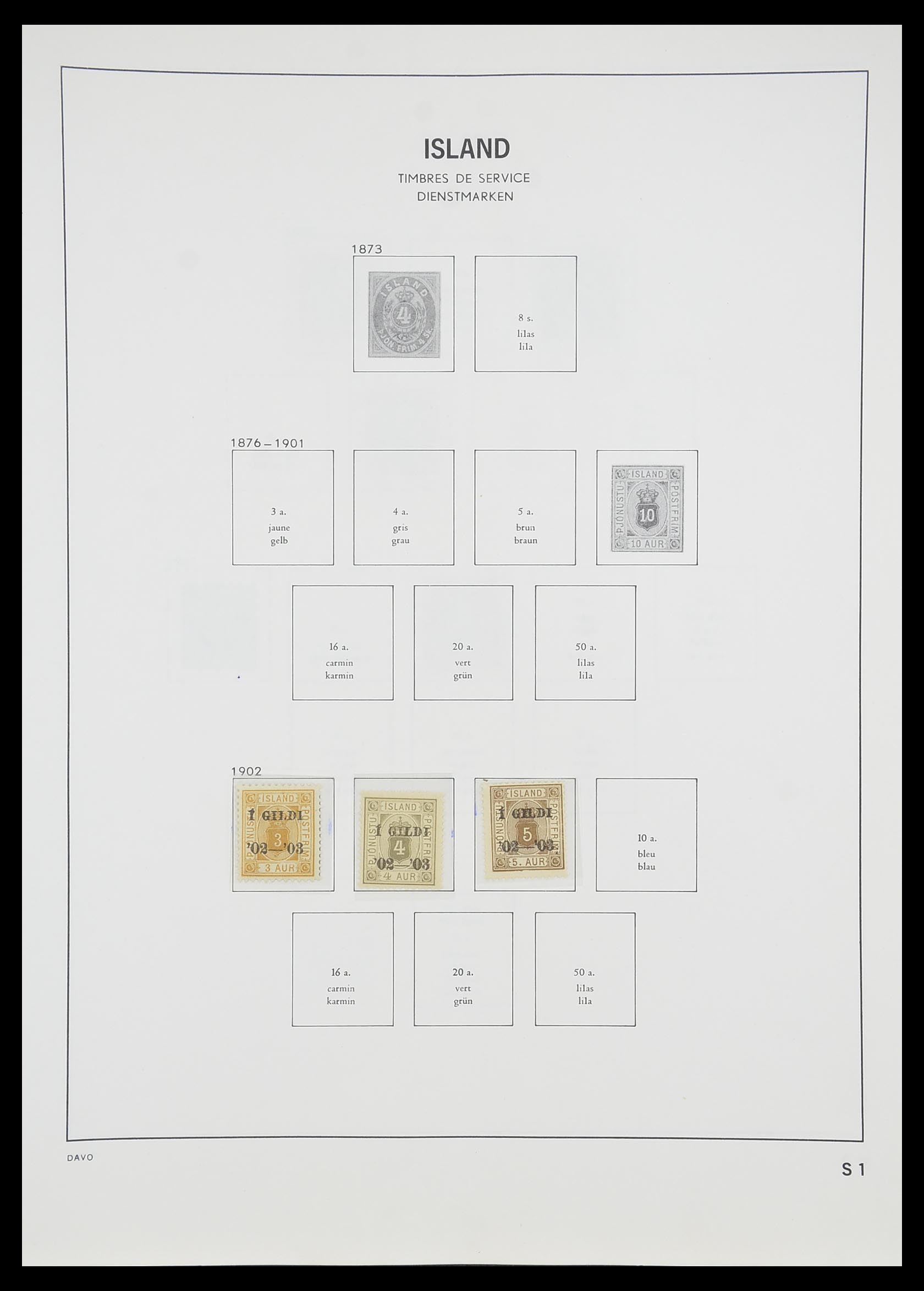 33785 072 - Stamp collection 33785 Iceland 1876-1990.