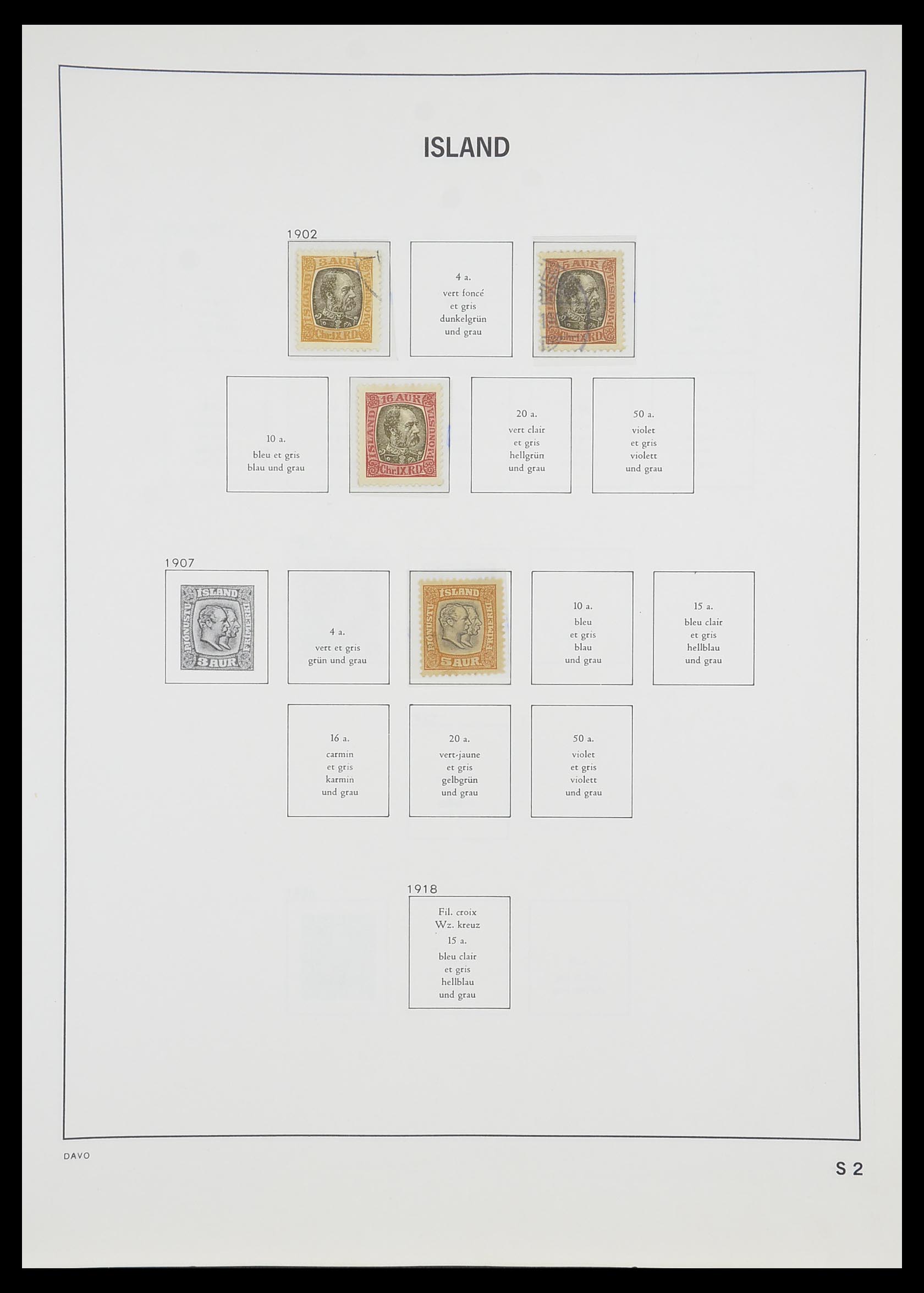 33785 073 - Postzegelverzameling 33785 IJsland 1876-1990.