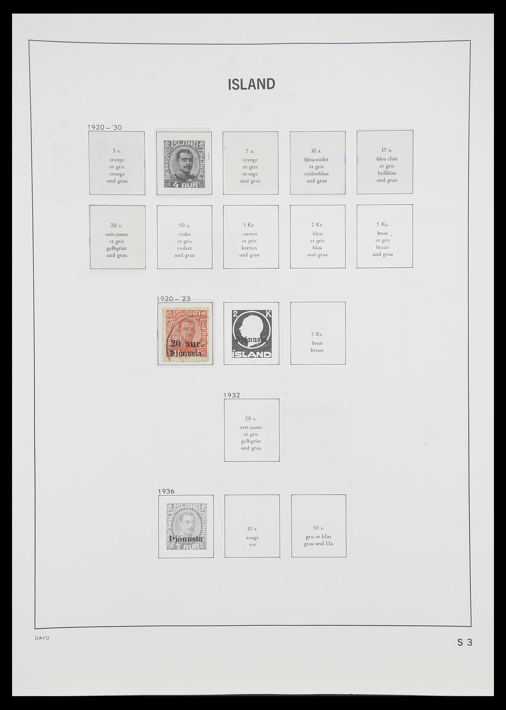 33785 074 - Postzegelverzameling 33785 IJsland 1876-1990.