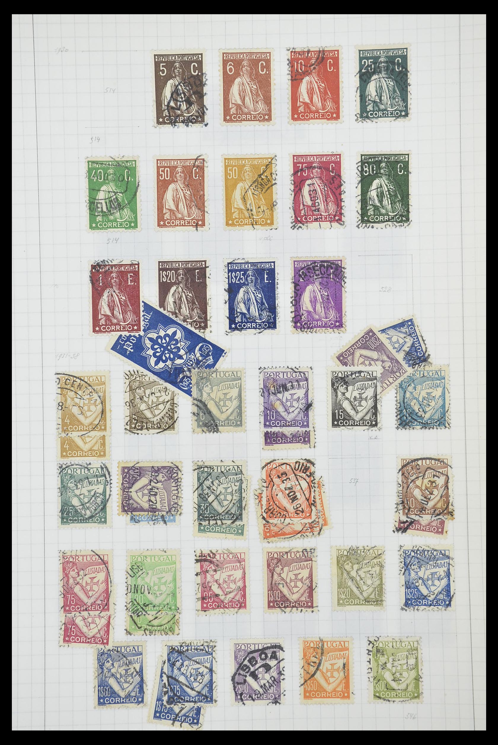 33788 034 - Postzegelverzameling 33788 Portugal 1853-1980.