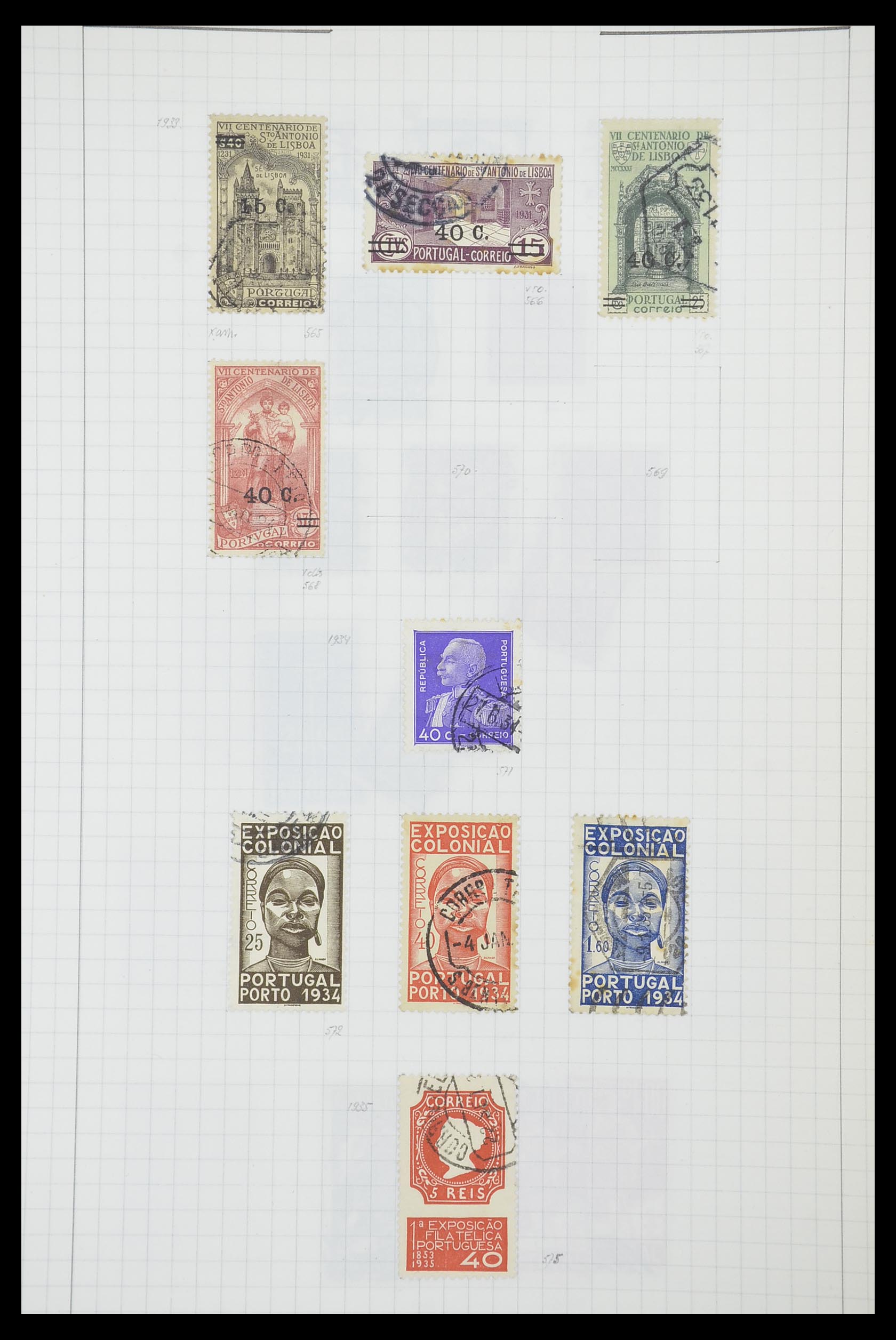 33788 036 - Postzegelverzameling 33788 Portugal 1853-1980.