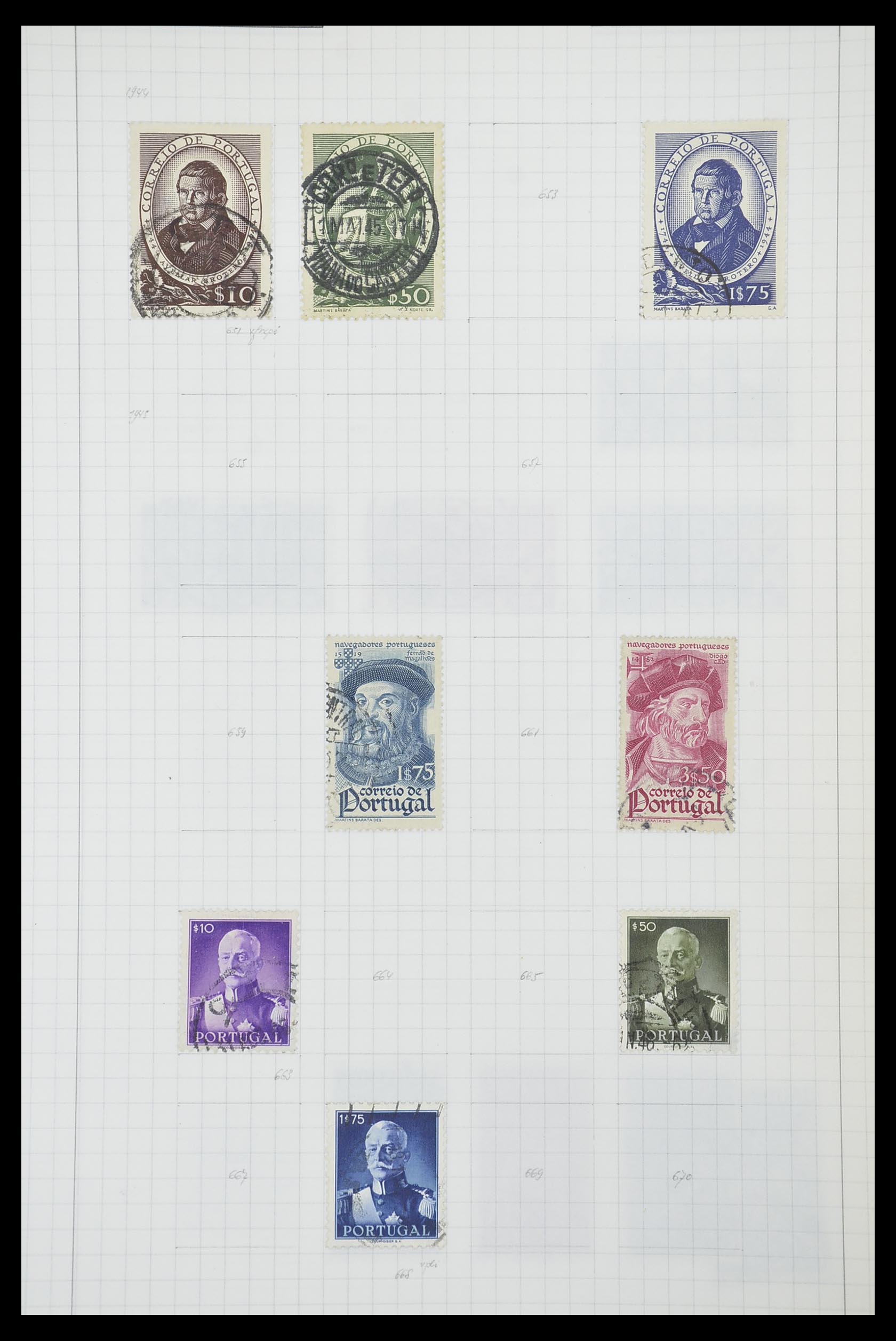 33788 041 - Postzegelverzameling 33788 Portugal 1853-1980.