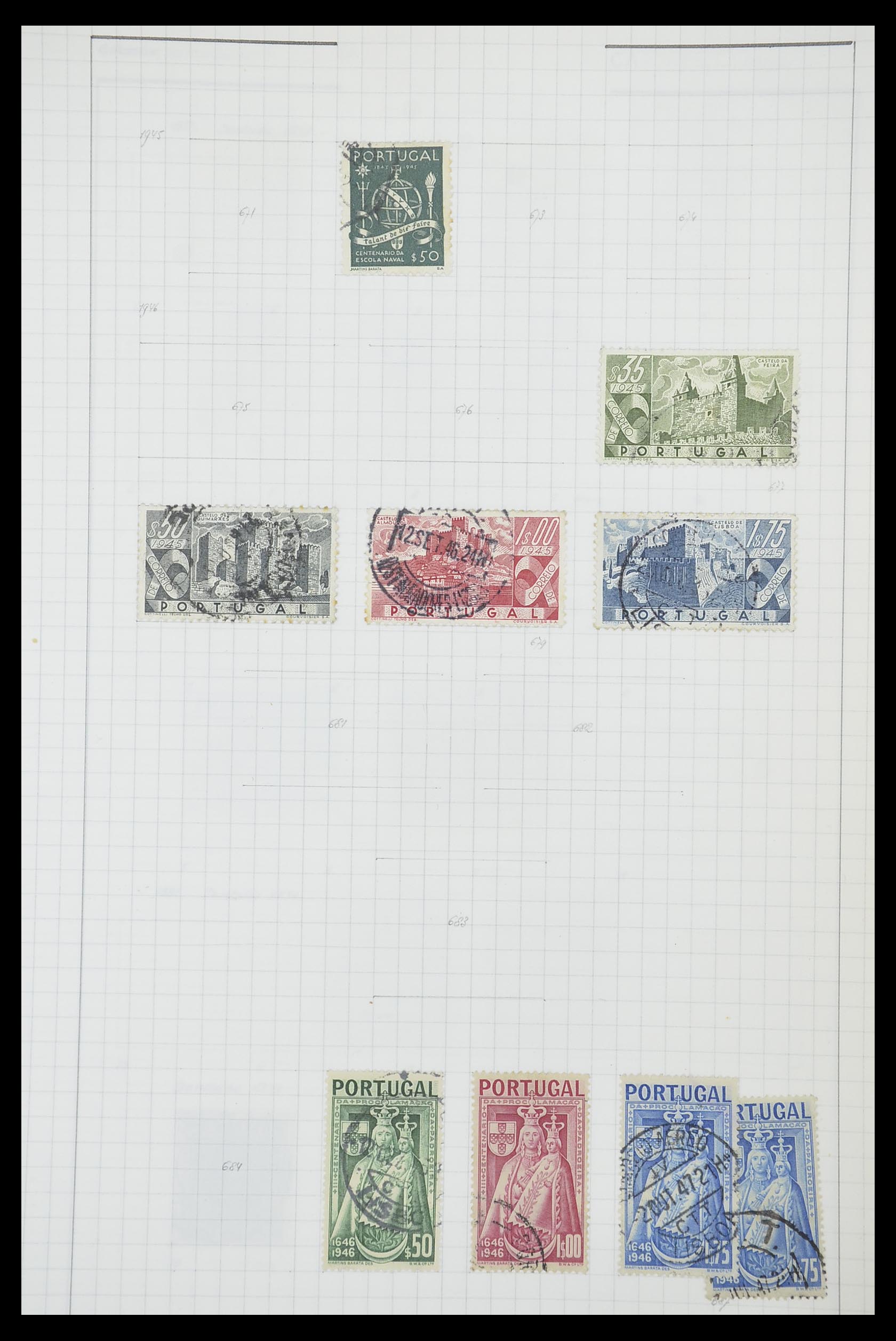 33788 042 - Postzegelverzameling 33788 Portugal 1853-1980.