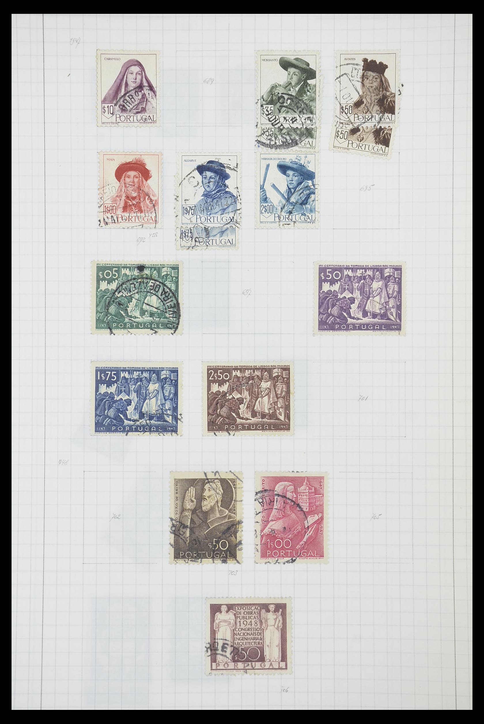 33788 044 - Postzegelverzameling 33788 Portugal 1853-1980.