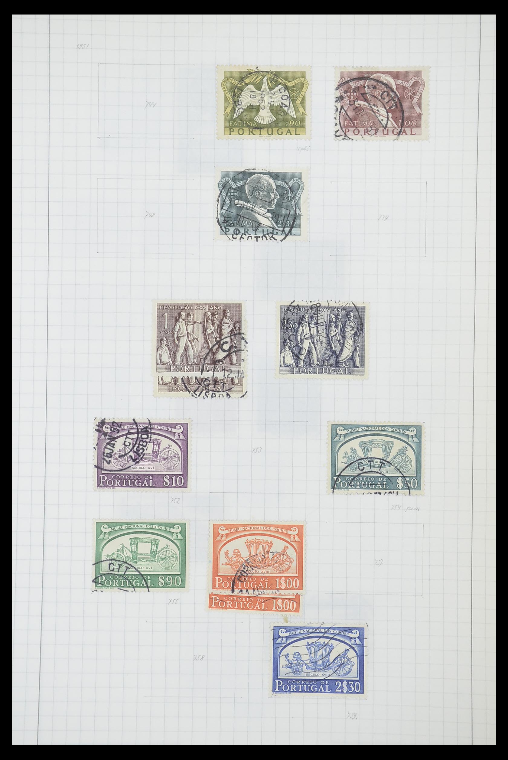33788 047 - Postzegelverzameling 33788 Portugal 1853-1980.