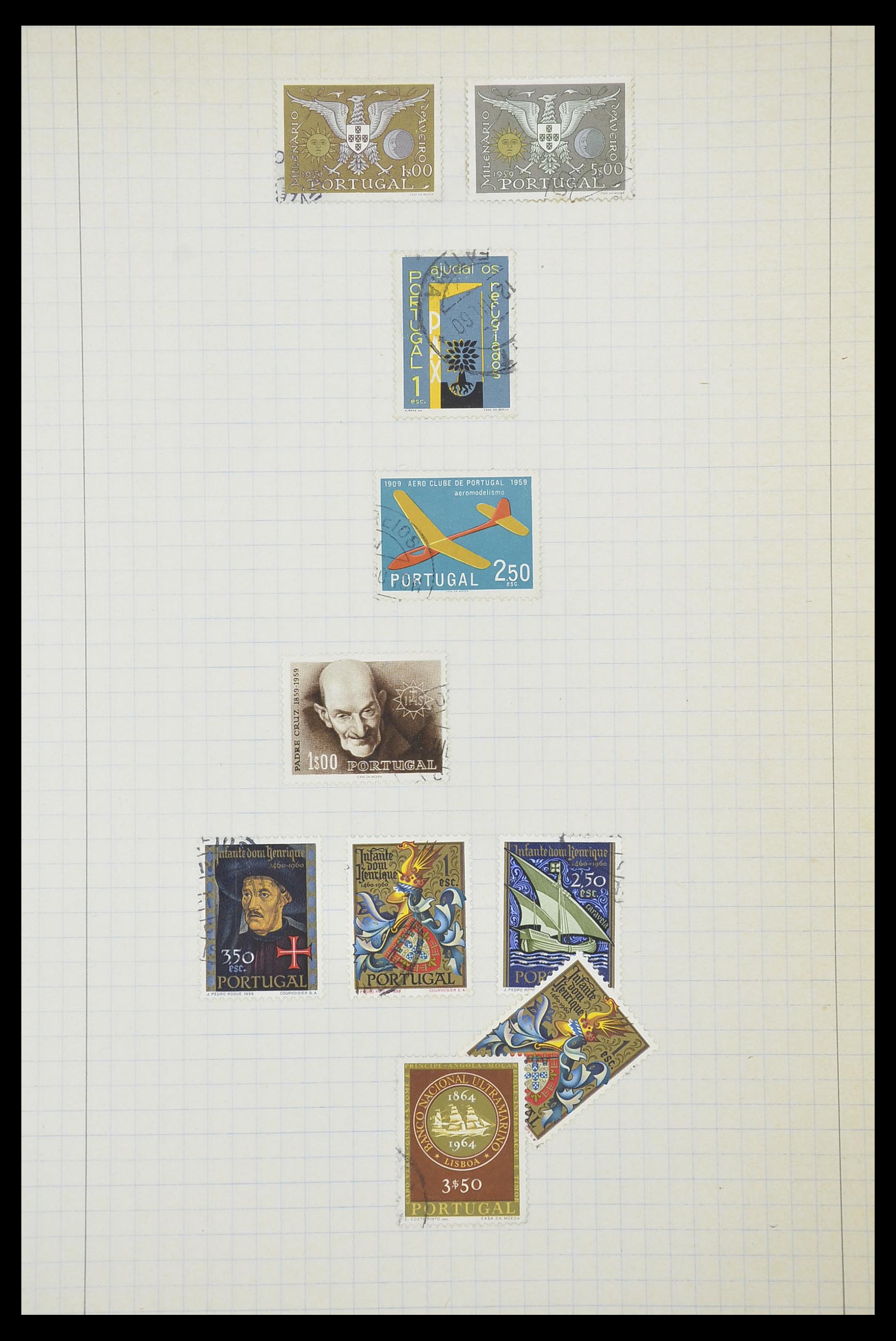 33788 054 - Postzegelverzameling 33788 Portugal 1853-1980.