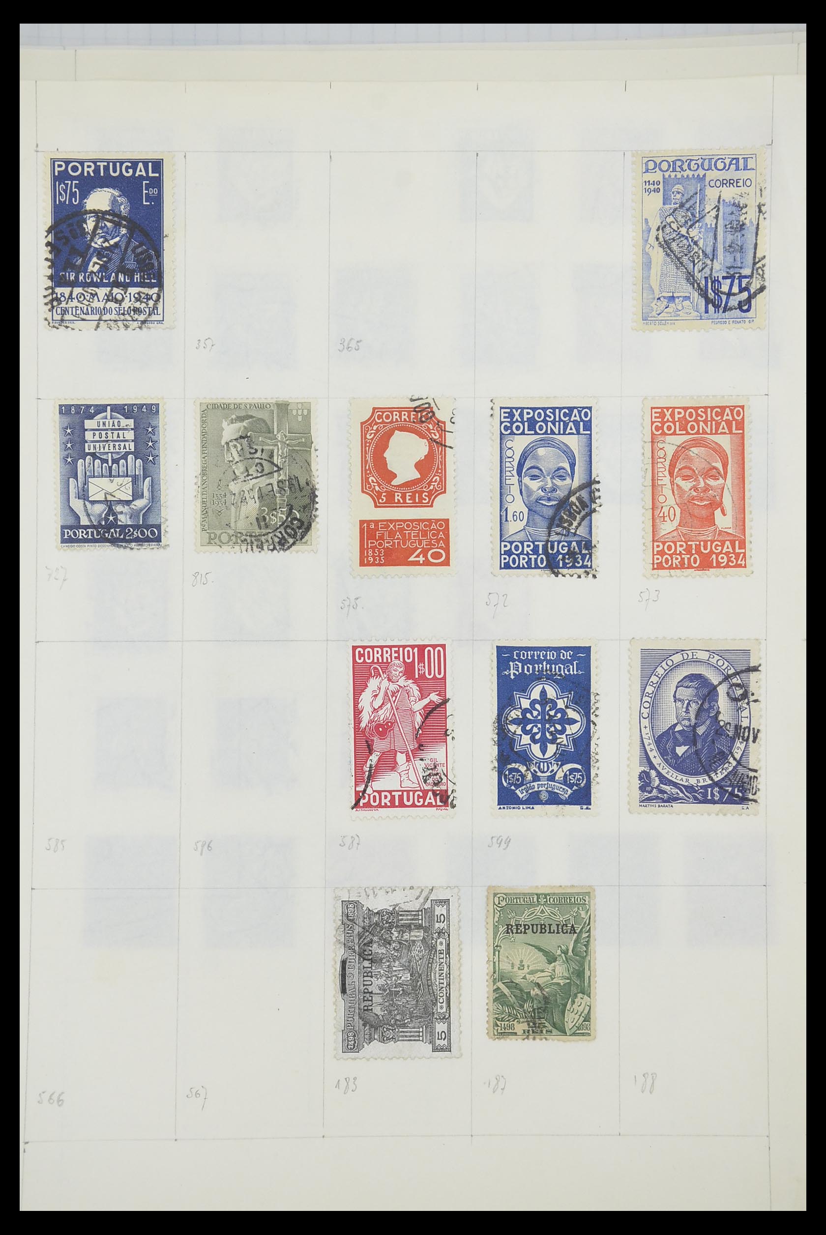 33788 063 - Postzegelverzameling 33788 Portugal 1853-1980.