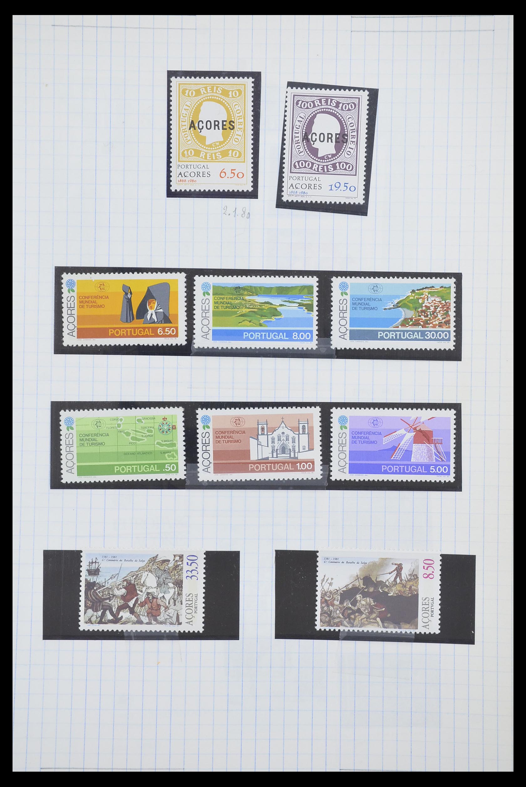 33788 076 - Postzegelverzameling 33788 Portugal 1853-1980.