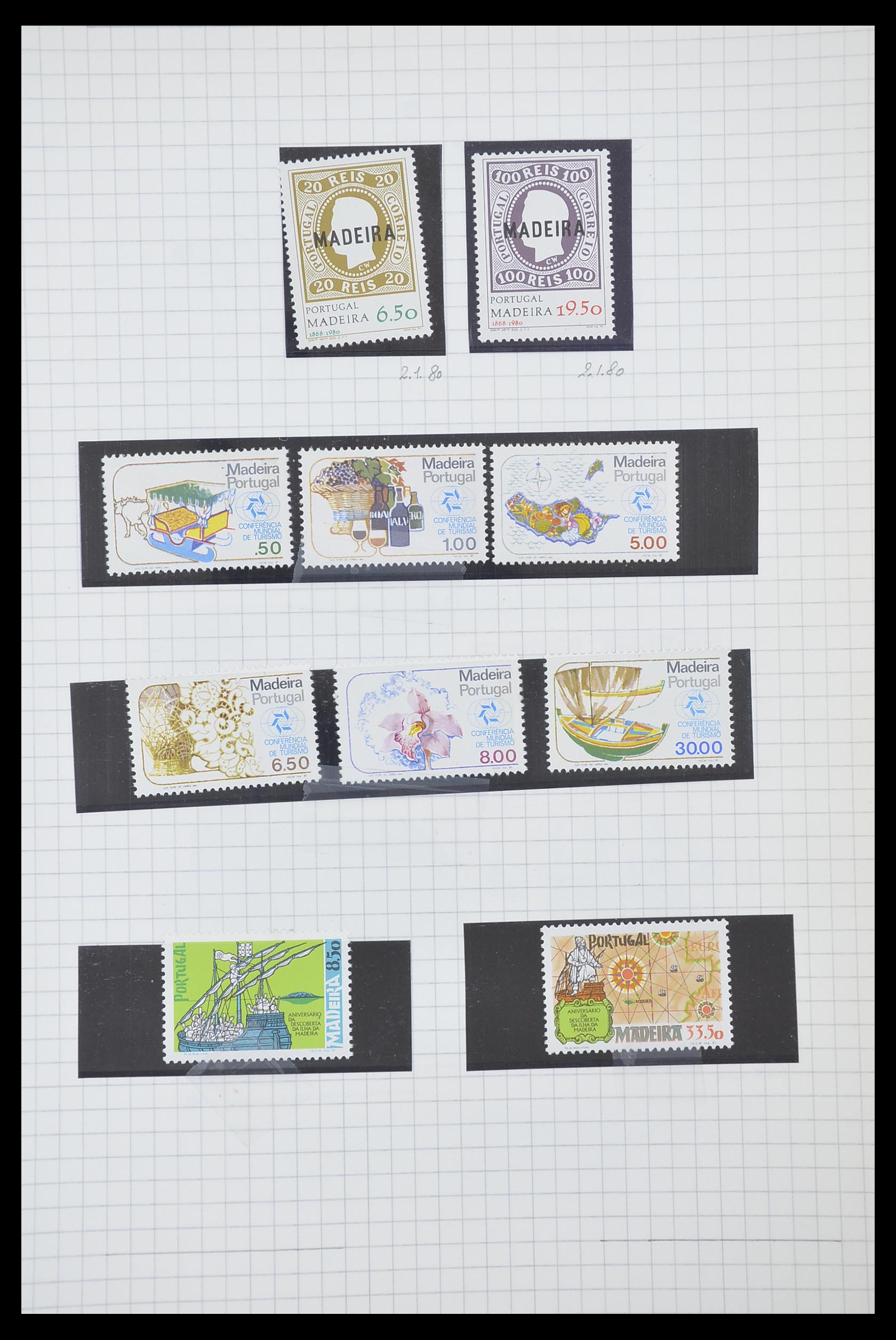 33788 079 - Postzegelverzameling 33788 Portugal 1853-1980.