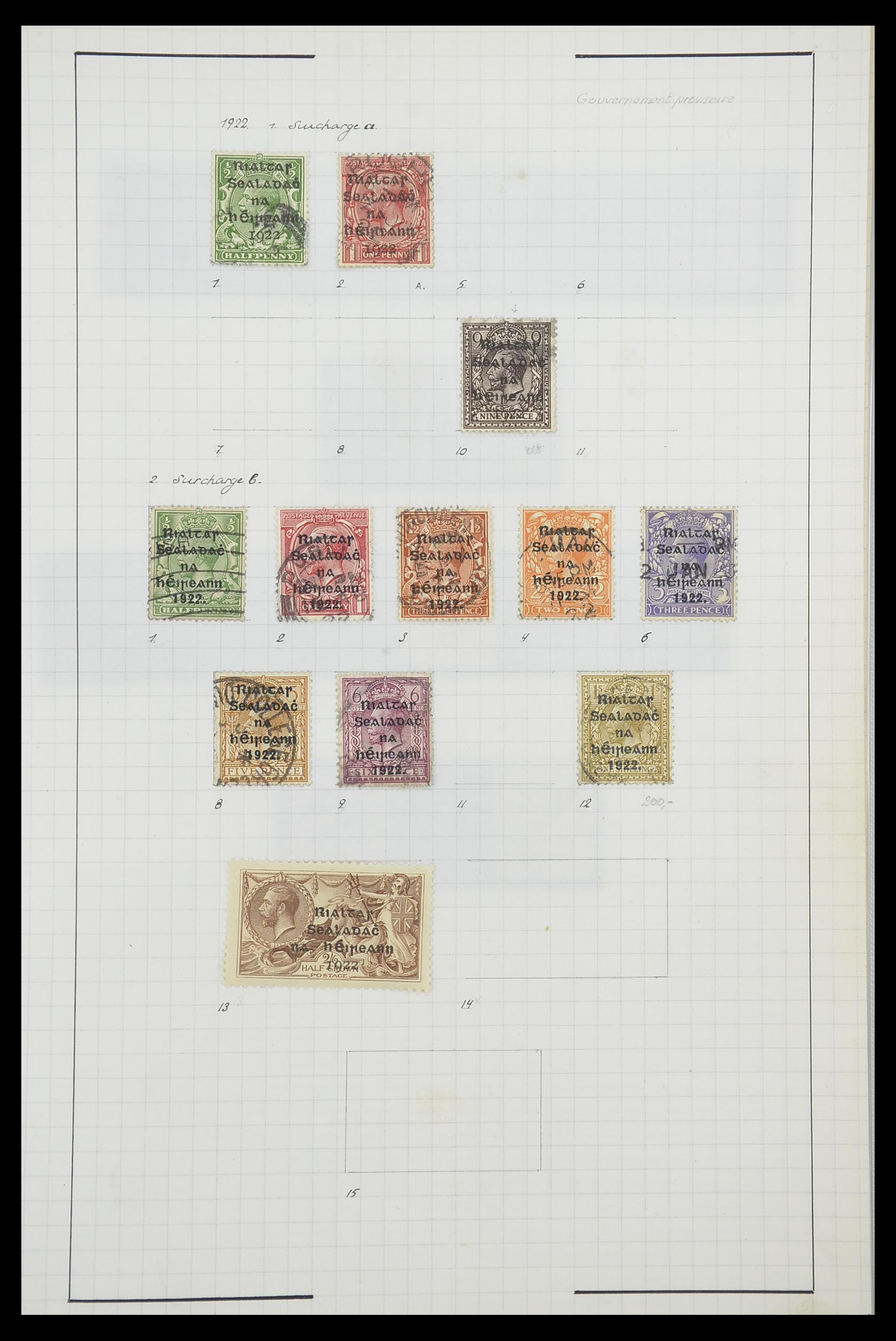 33789 001 - Postzegelverzameling 33789 Ierland 1922-1960.