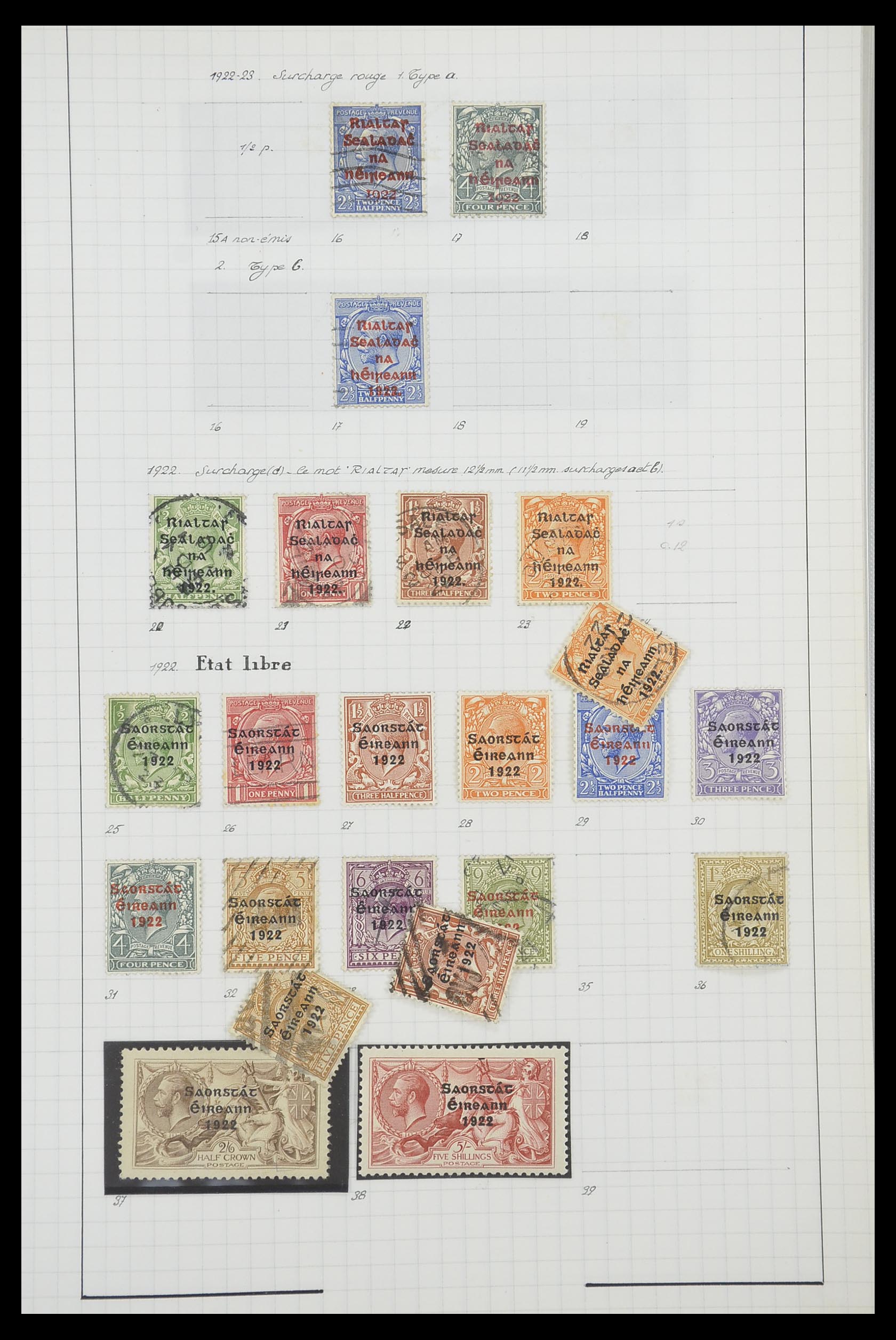 33789 003 - Postzegelverzameling 33789 Ierland 1922-1960.