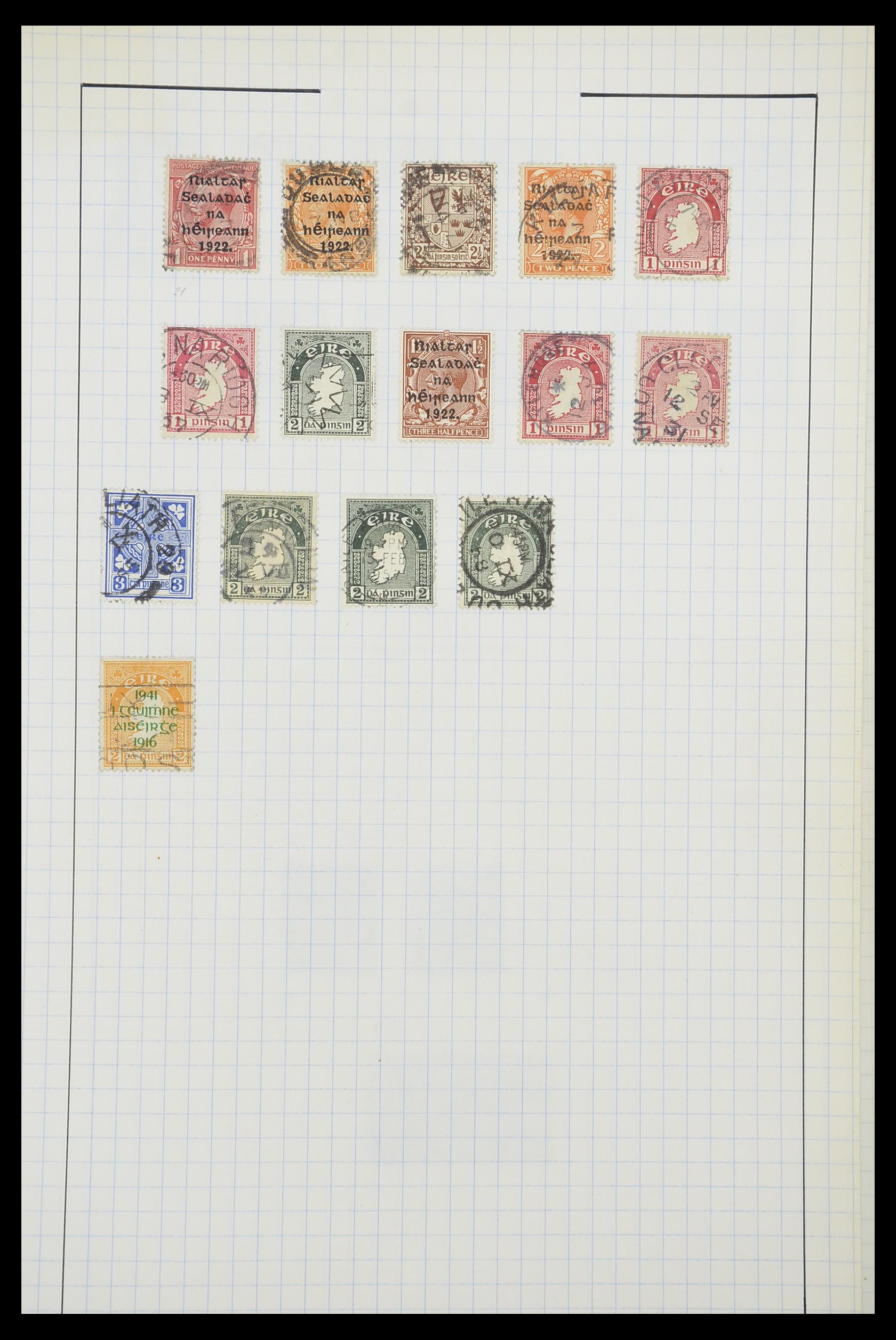 33789 005 - Postzegelverzameling 33789 Ierland 1922-1960.