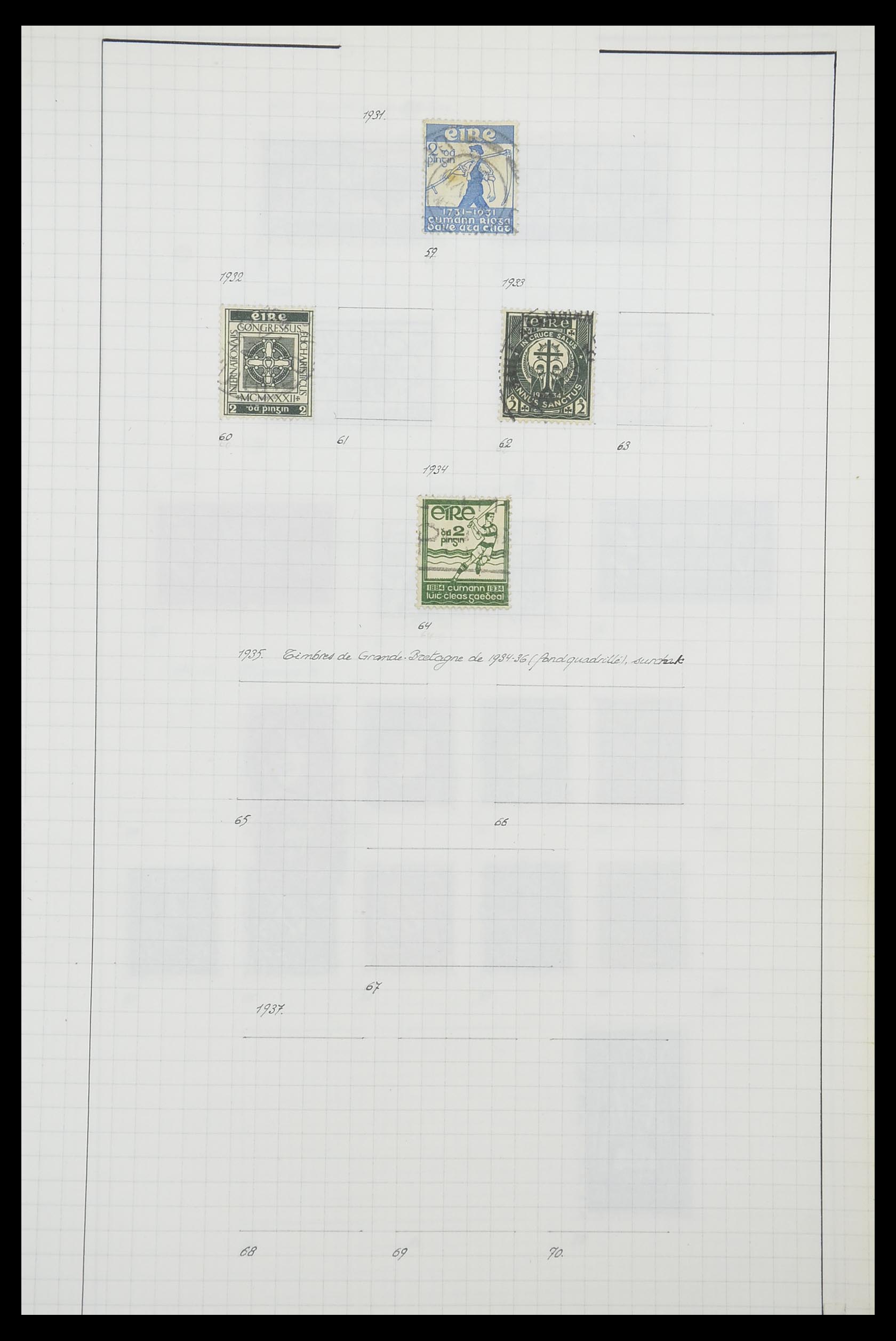 33789 007 - Postzegelverzameling 33789 Ierland 1922-1960.