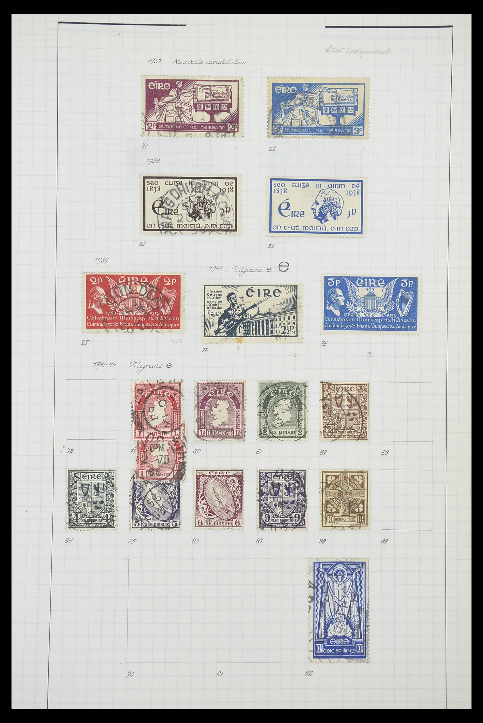 33789 008 - Postzegelverzameling 33789 Ierland 1922-1960.