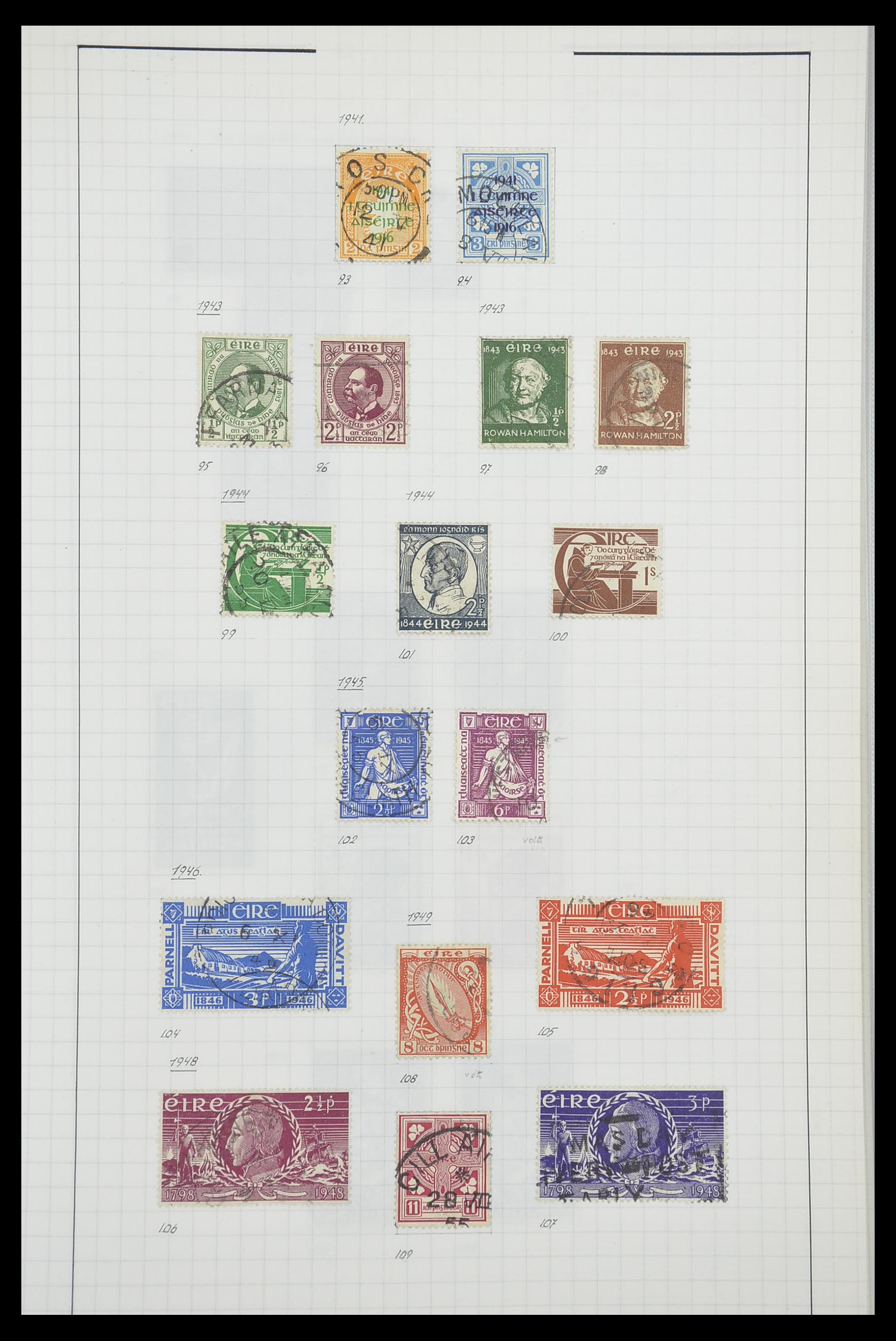 33789 010 - Postzegelverzameling 33789 Ierland 1922-1960.