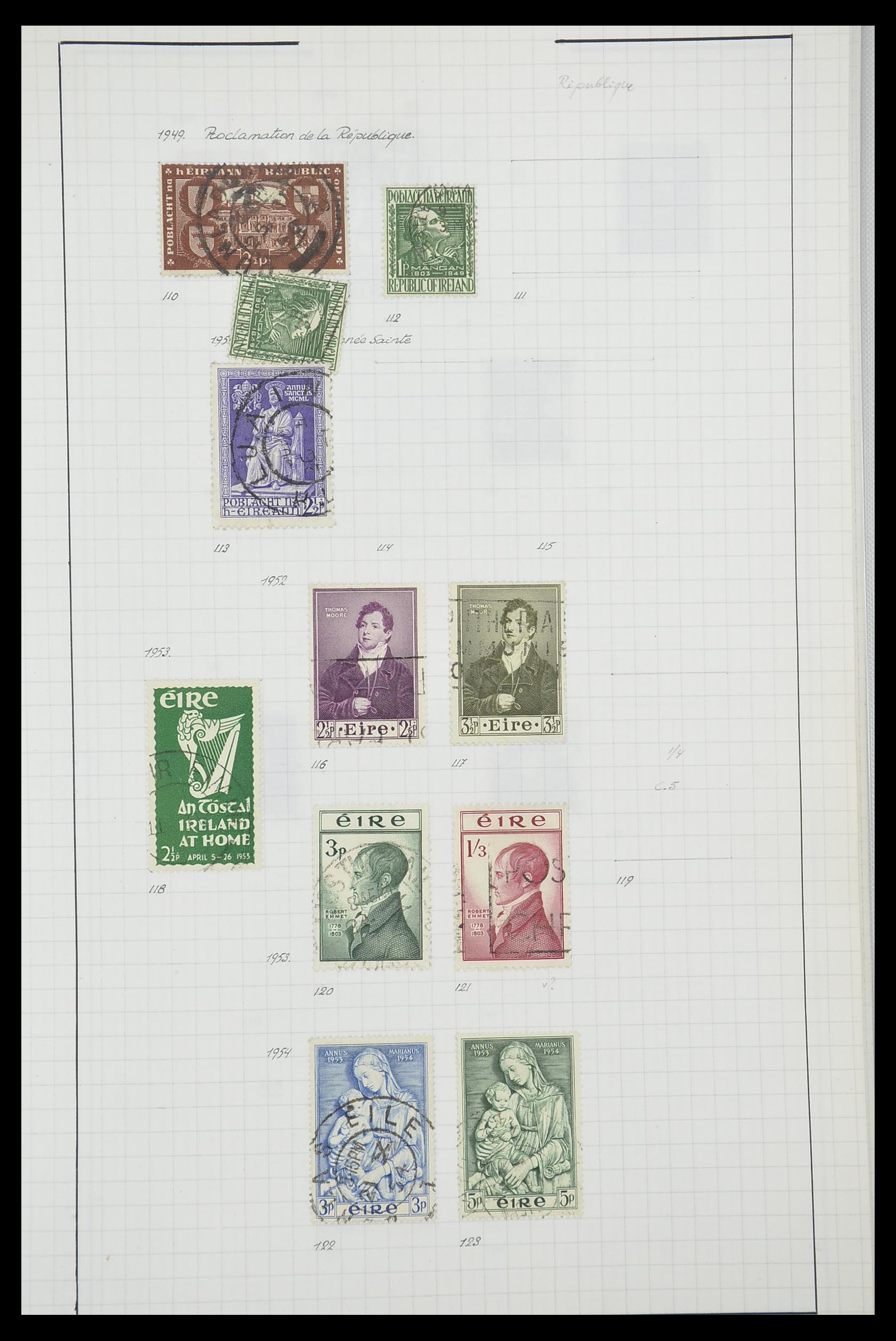 33789 011 - Postzegelverzameling 33789 Ierland 1922-1960.