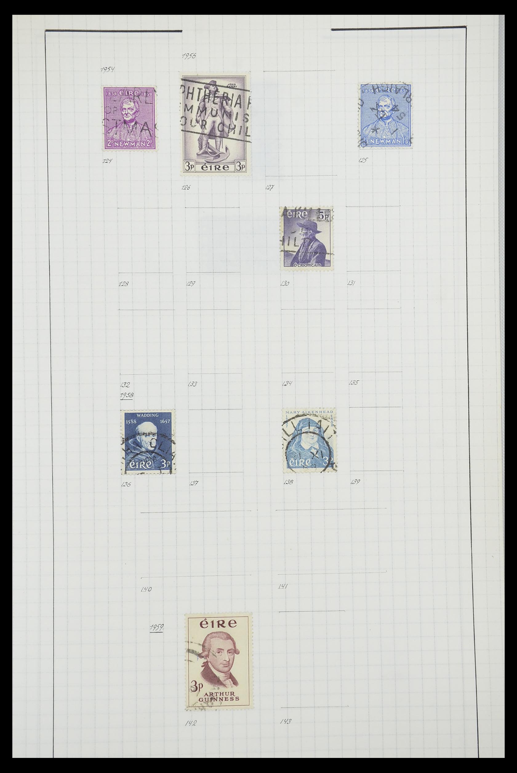 33789 012 - Postzegelverzameling 33789 Ierland 1922-1960.