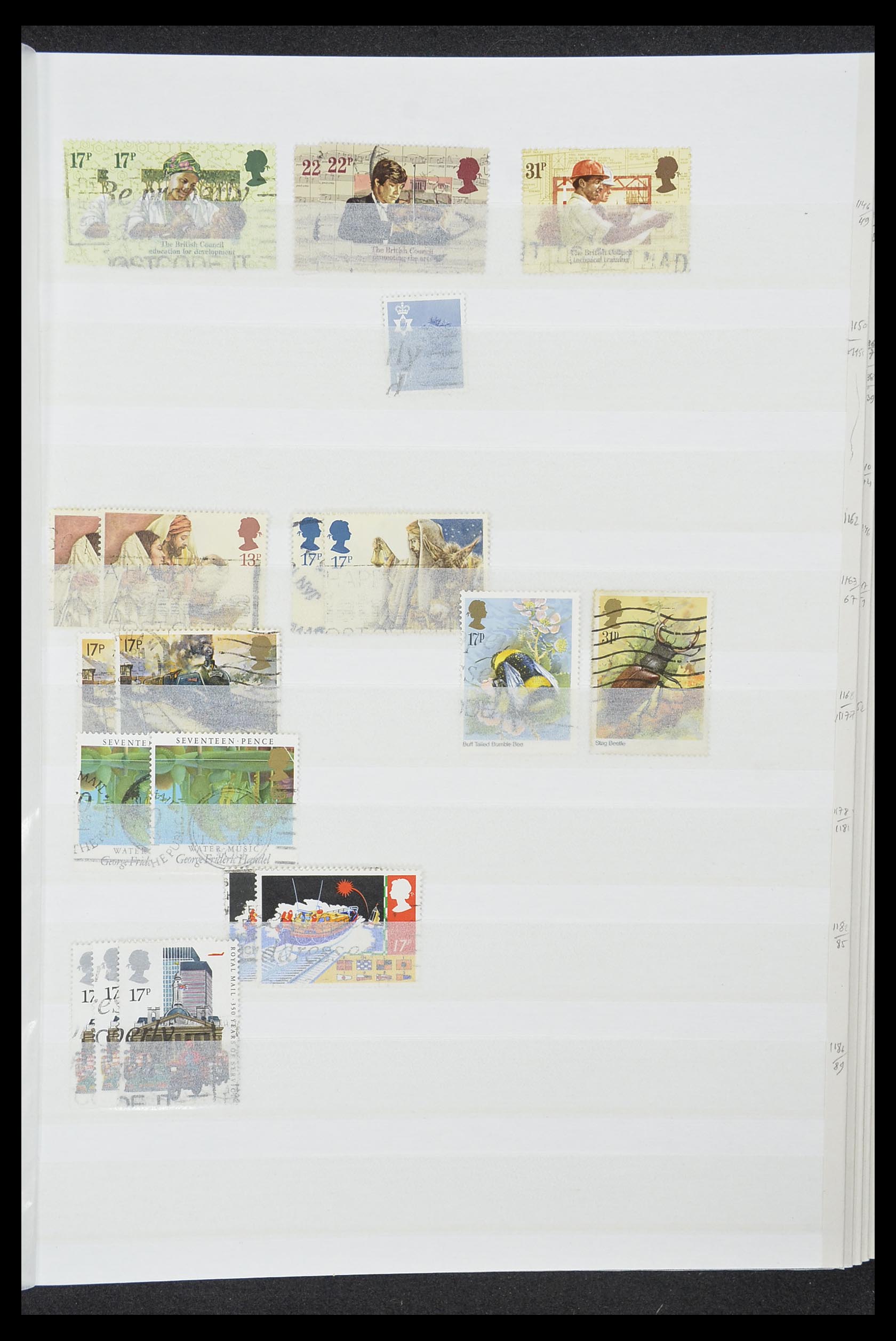 33791 035 - Postzegelverzameling 33791 Engeland 1854-2000.