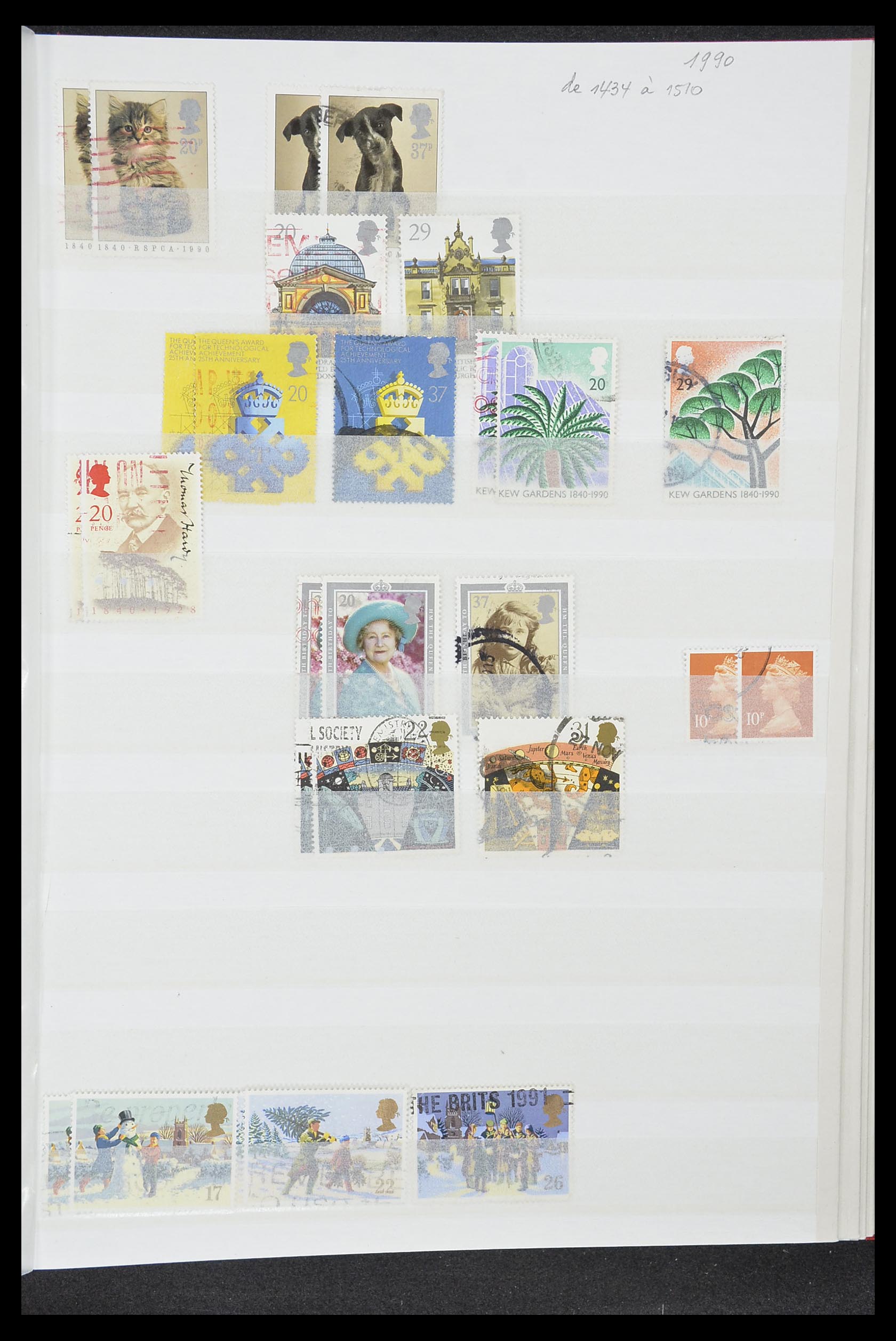 33791 041 - Postzegelverzameling 33791 Engeland 1854-2000.
