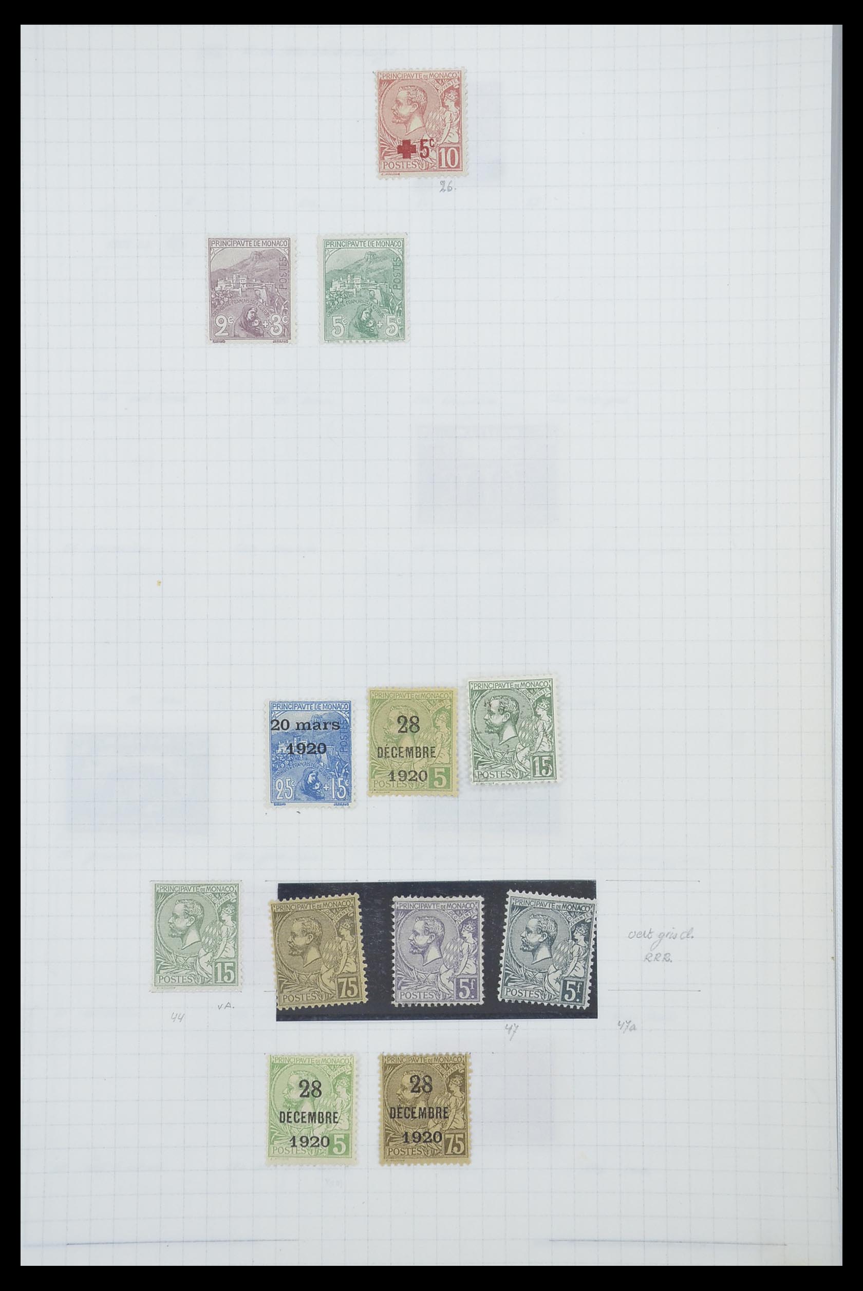 33792 004 - Postzegelverzameling 33792 Monaco 1885-1950.