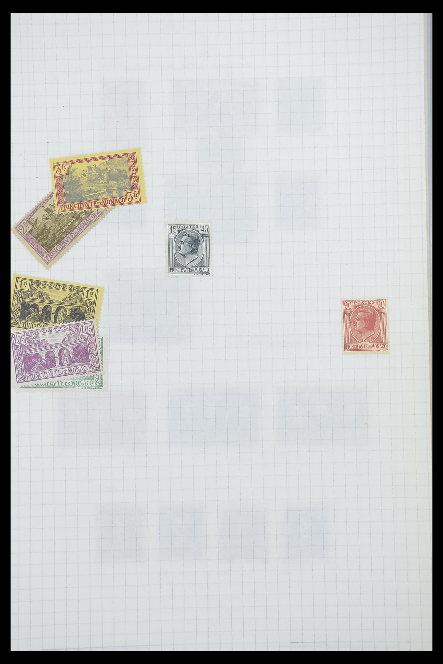 33792 008 - Postzegelverzameling 33792 Monaco 1885-1950.
