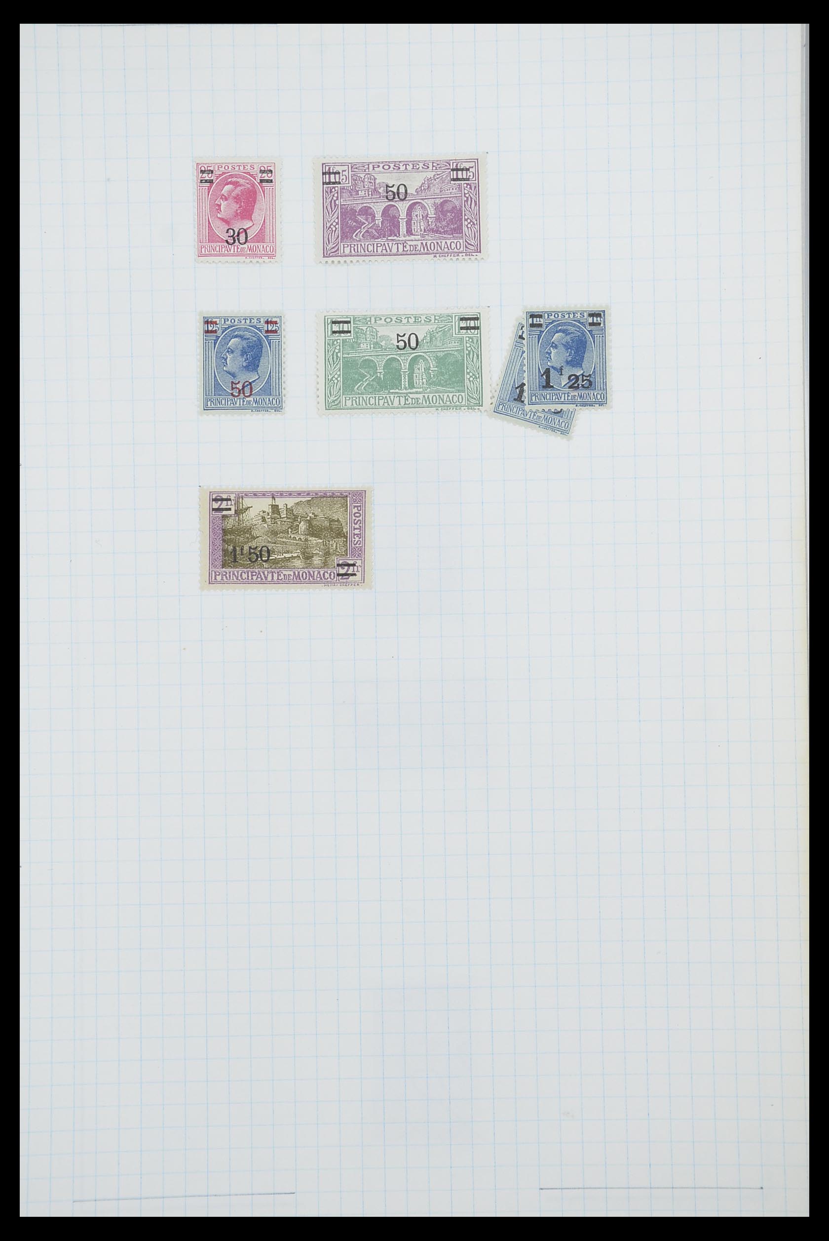 33792 010 - Postzegelverzameling 33792 Monaco 1885-1950.