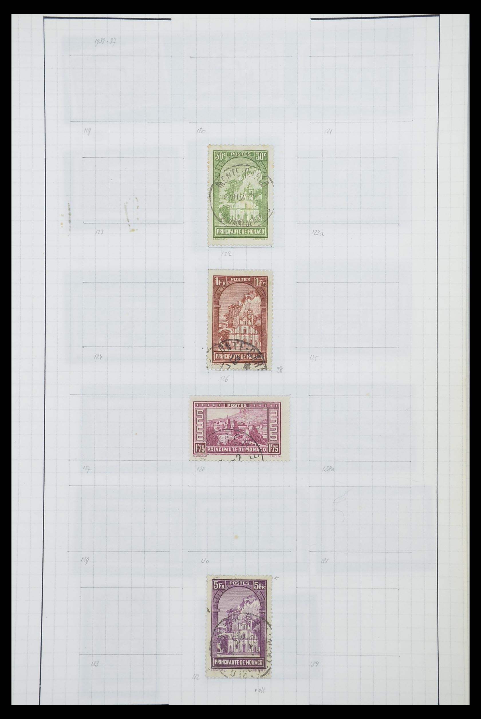 33792 011 - Postzegelverzameling 33792 Monaco 1885-1950.