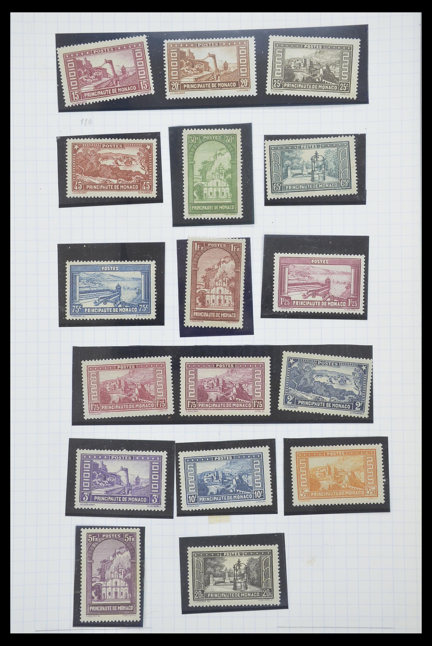 33792 012 - Postzegelverzameling 33792 Monaco 1885-1950.