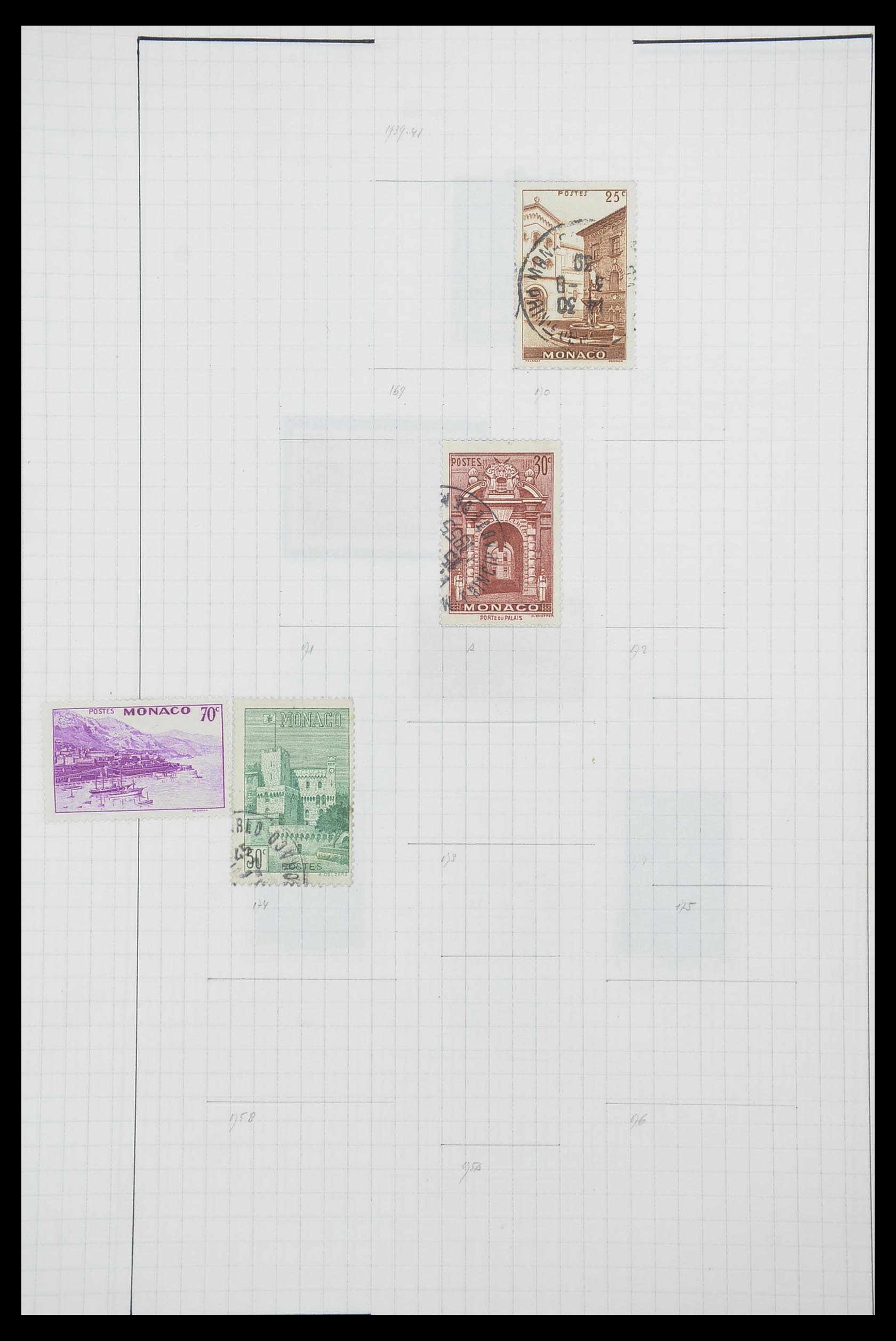 33792 015 - Postzegelverzameling 33792 Monaco 1885-1950.