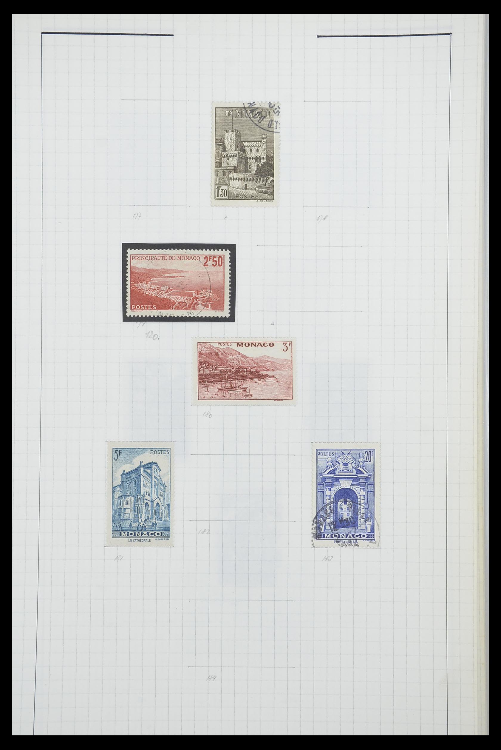 33792 016 - Postzegelverzameling 33792 Monaco 1885-1950.