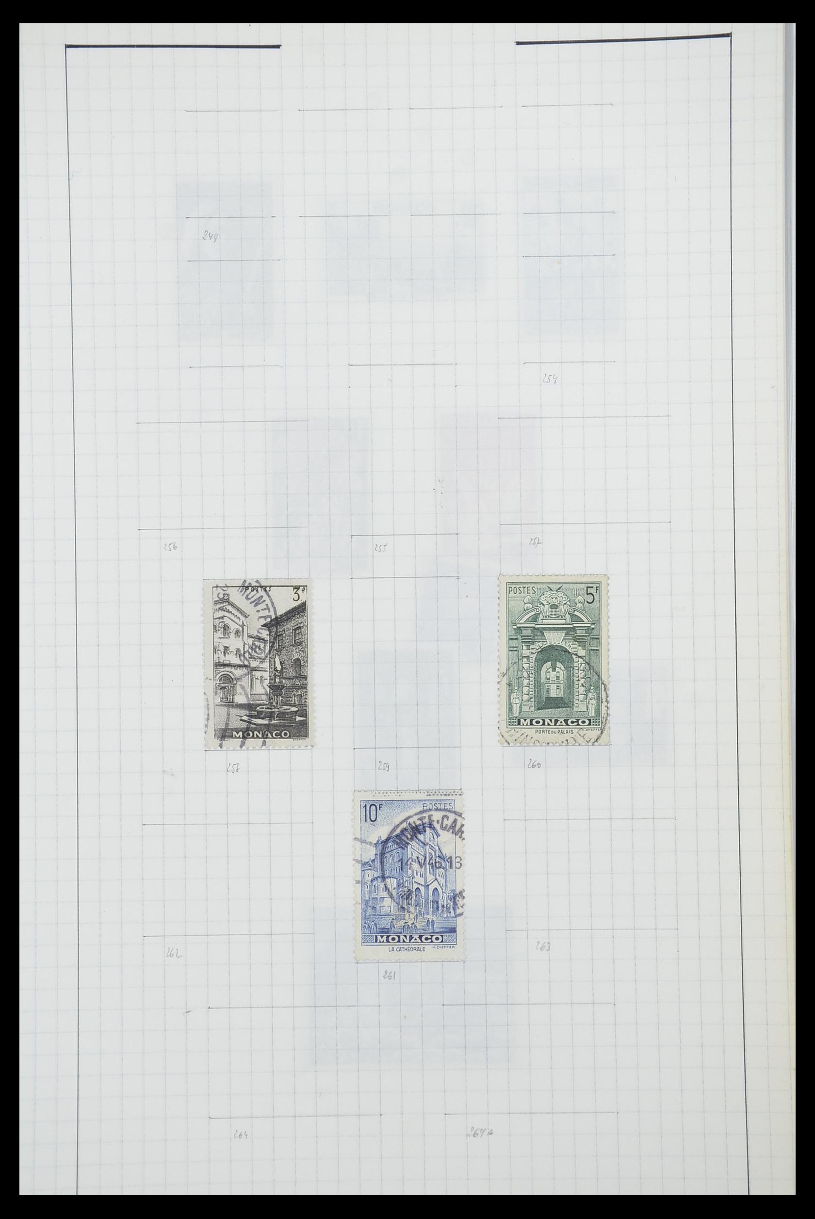 33792 017 - Postzegelverzameling 33792 Monaco 1885-1950.
