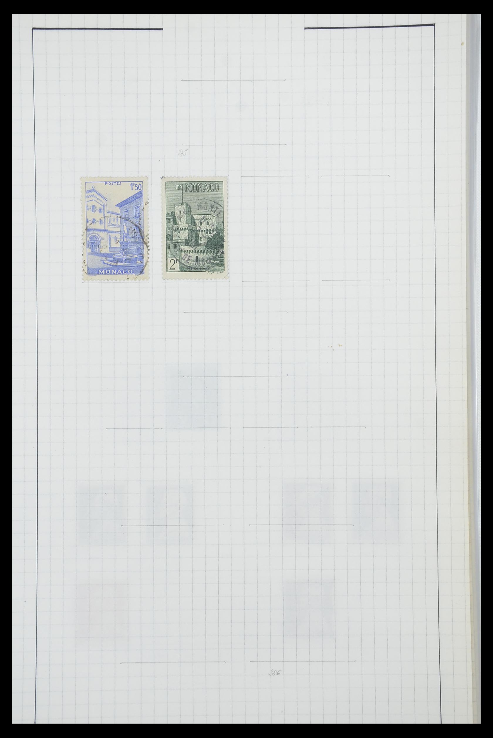 33792 019 - Postzegelverzameling 33792 Monaco 1885-1950.
