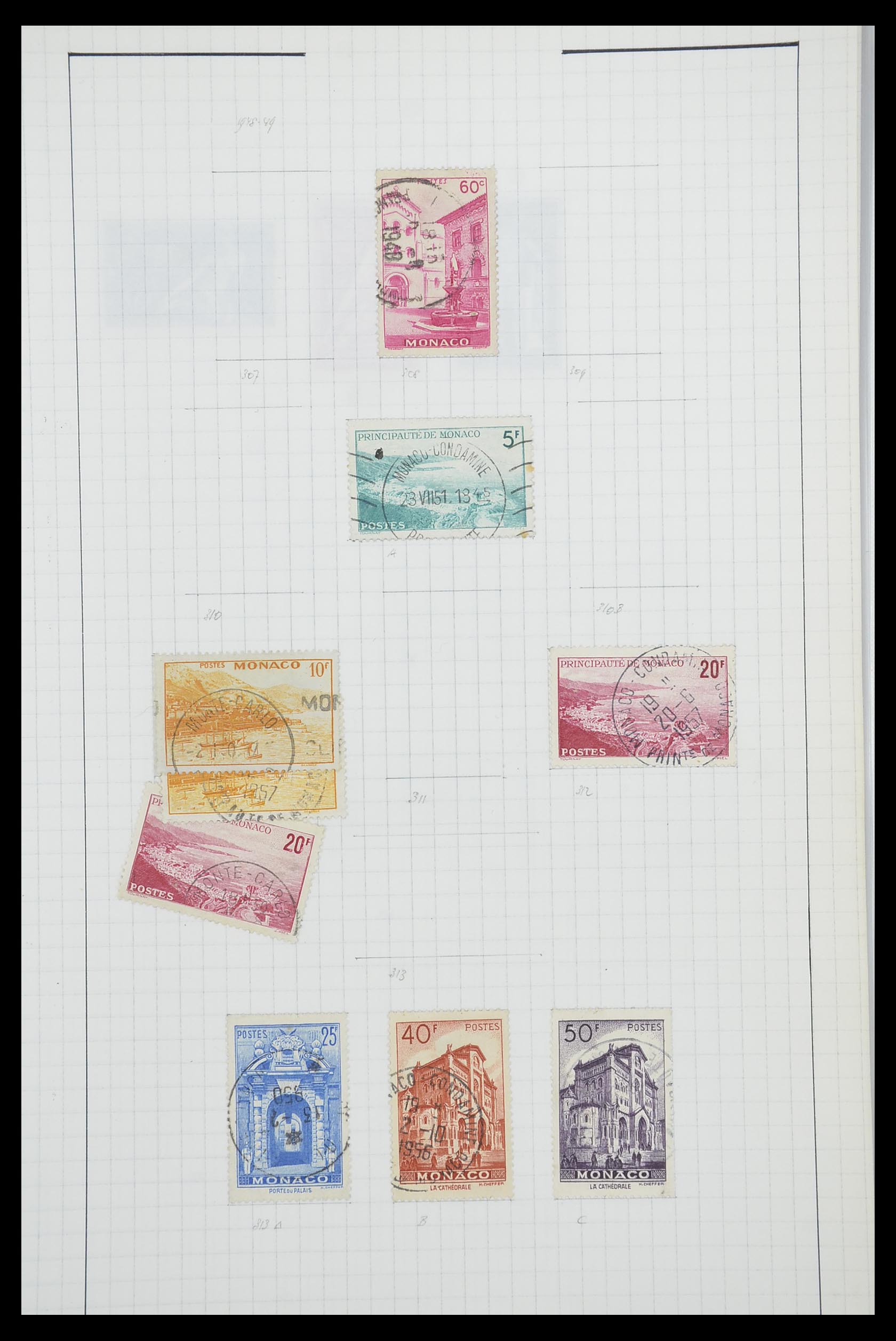 33792 021 - Stamp collection 33792 Monaco 1885-1950.