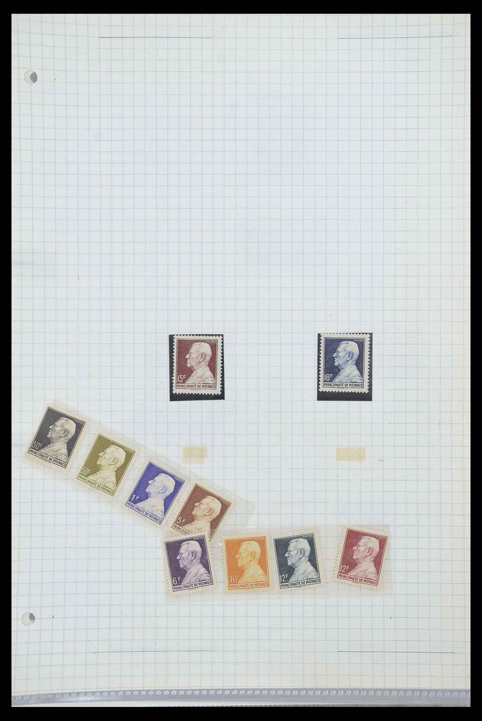 33792 022 - Postzegelverzameling 33792 Monaco 1885-1950.