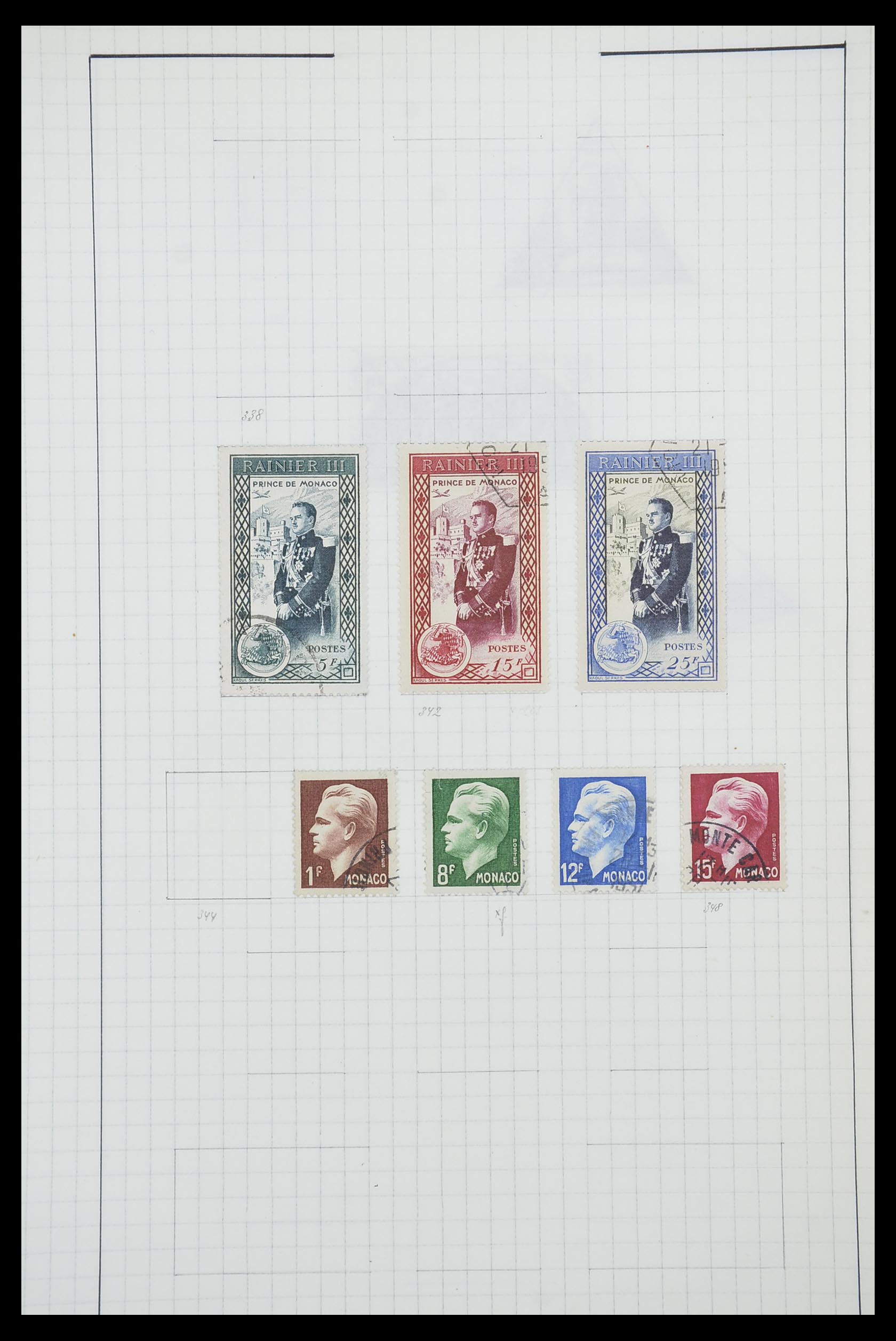 33792 024 - Postzegelverzameling 33792 Monaco 1885-1950.