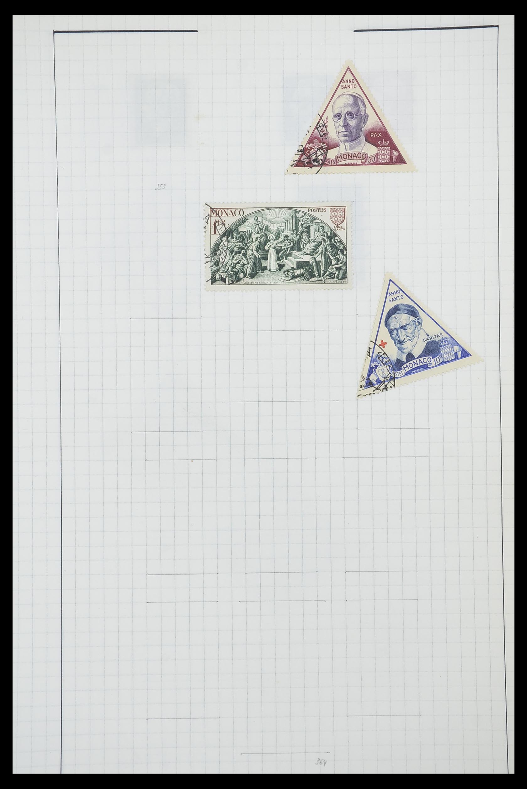 33792 025 - Postzegelverzameling 33792 Monaco 1885-1950.