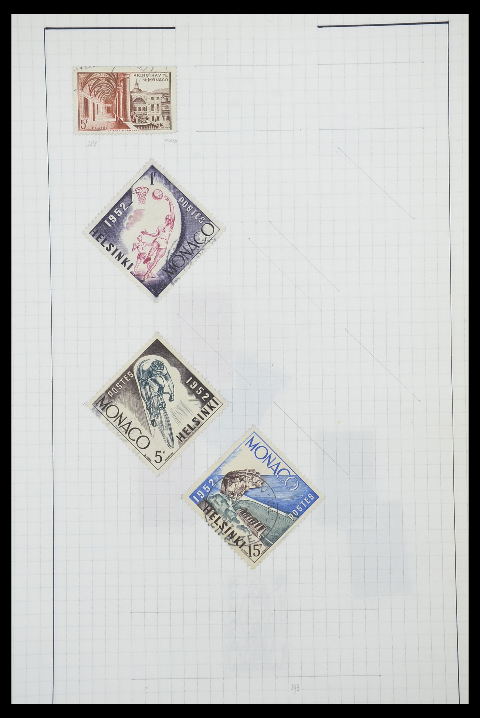 33792 027 - Postzegelverzameling 33792 Monaco 1885-1950.