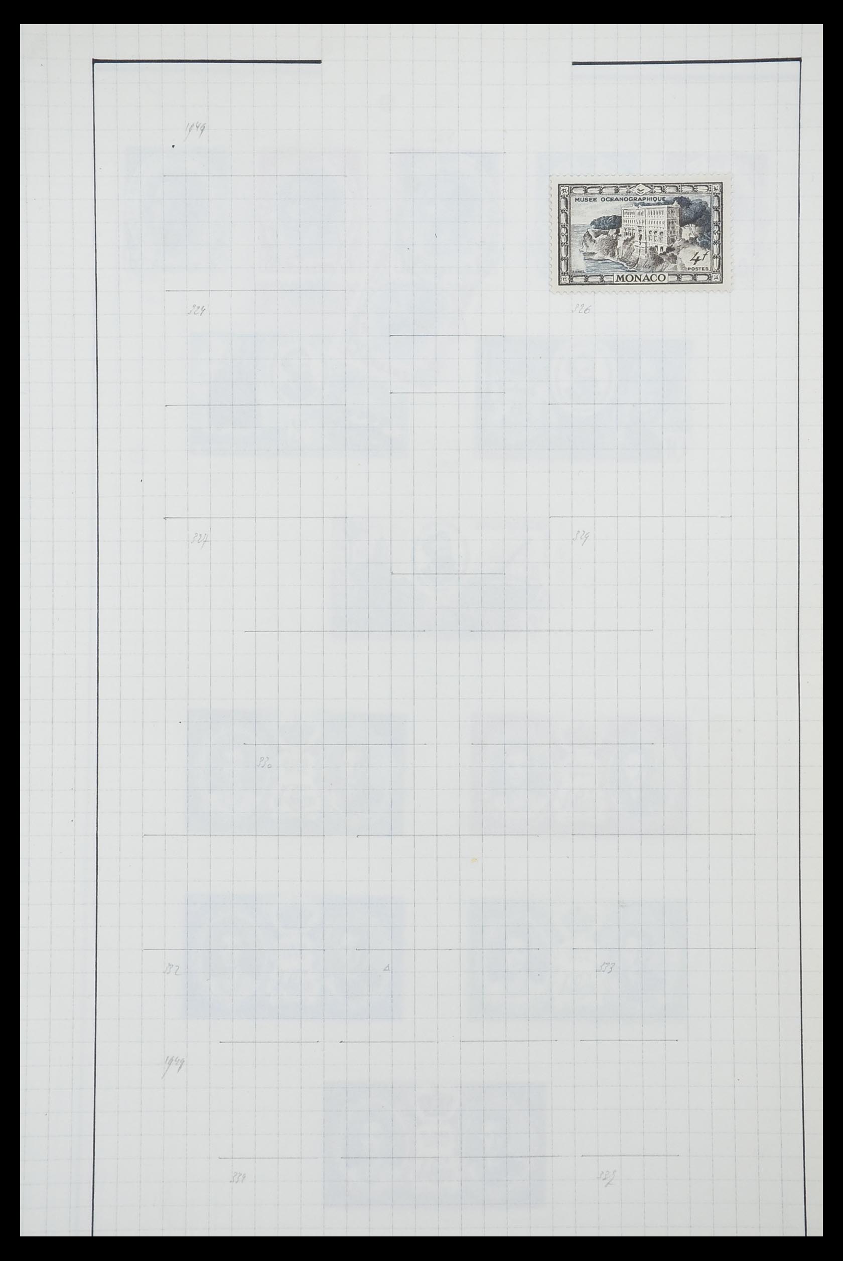 33792 029 - Postzegelverzameling 33792 Monaco 1885-1950.