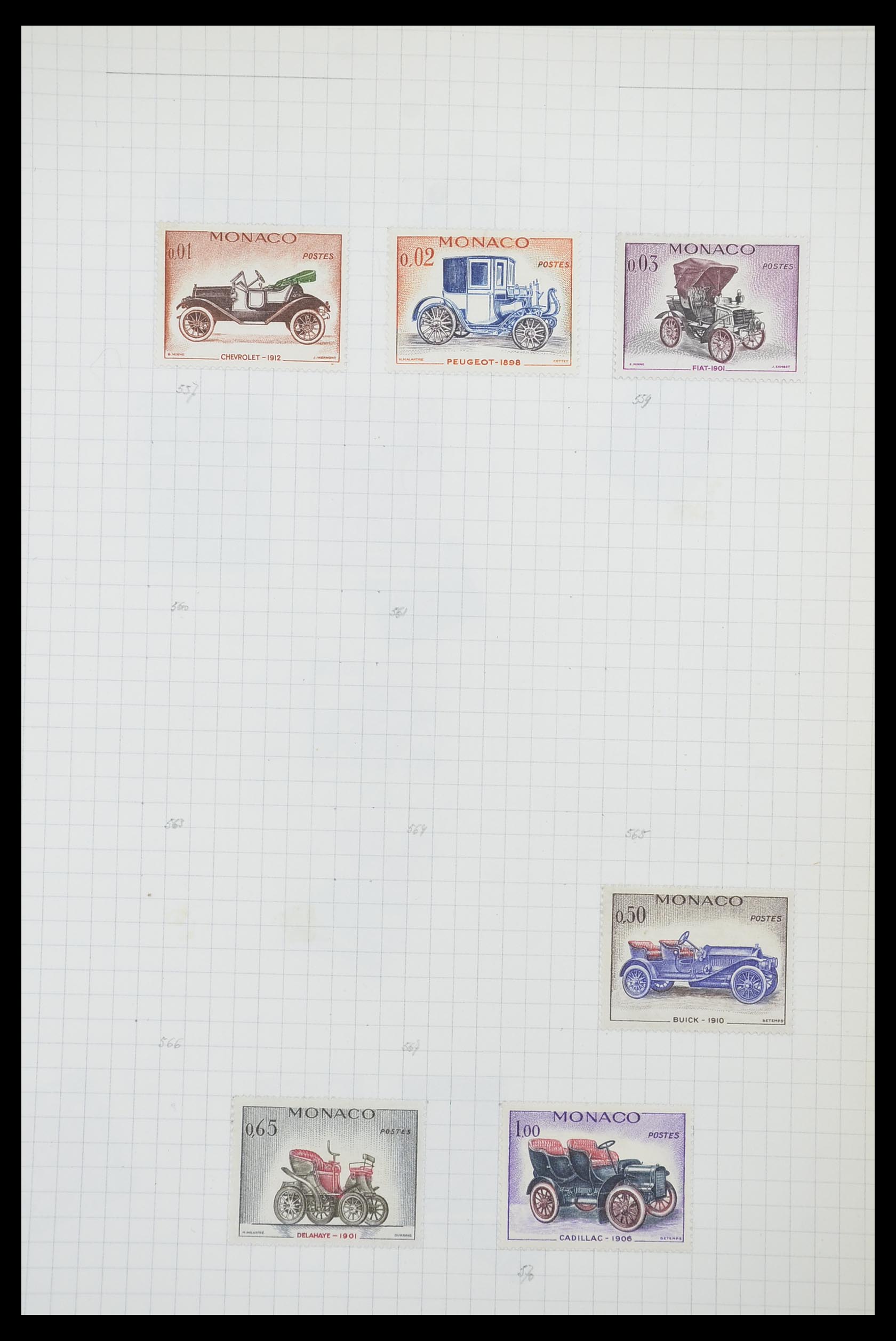 33792 032 - Postzegelverzameling 33792 Monaco 1885-1950.