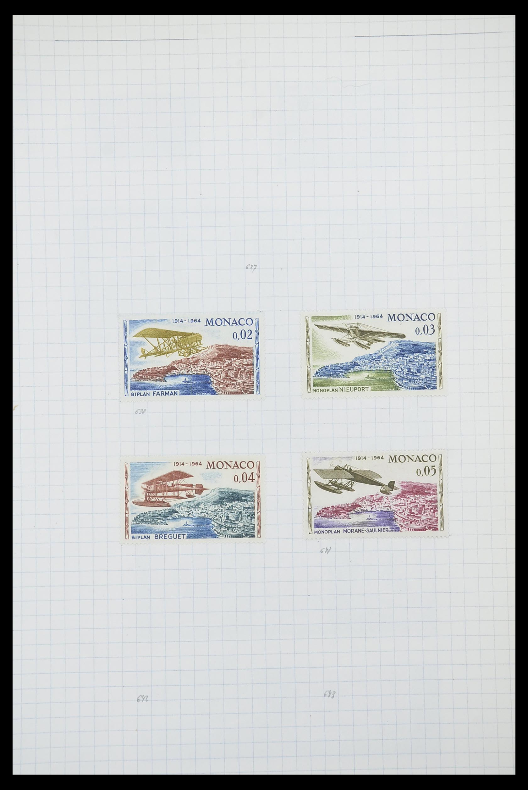 33792 036 - Postzegelverzameling 33792 Monaco 1885-1950.