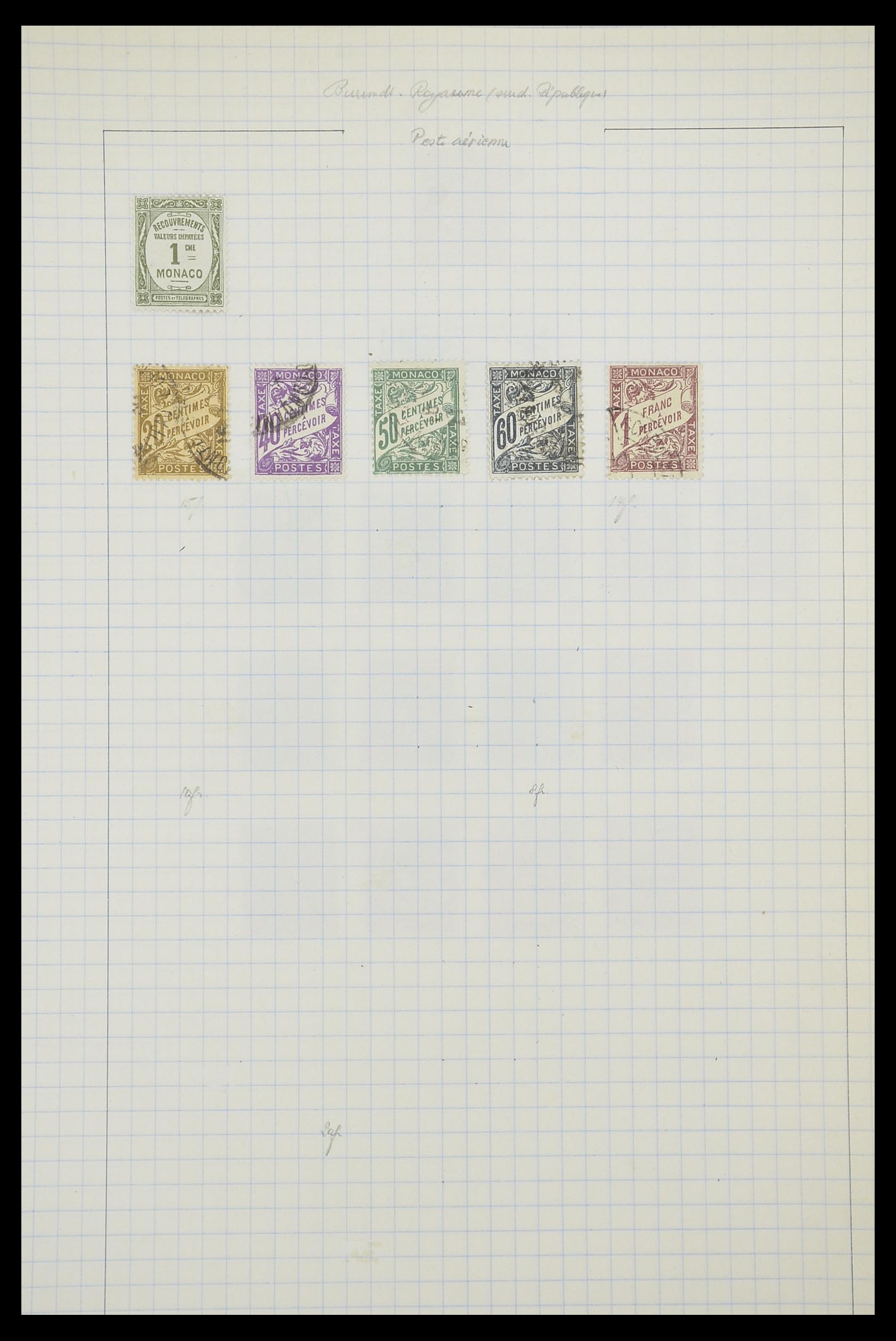 33792 040 - Postzegelverzameling 33792 Monaco 1885-1950.