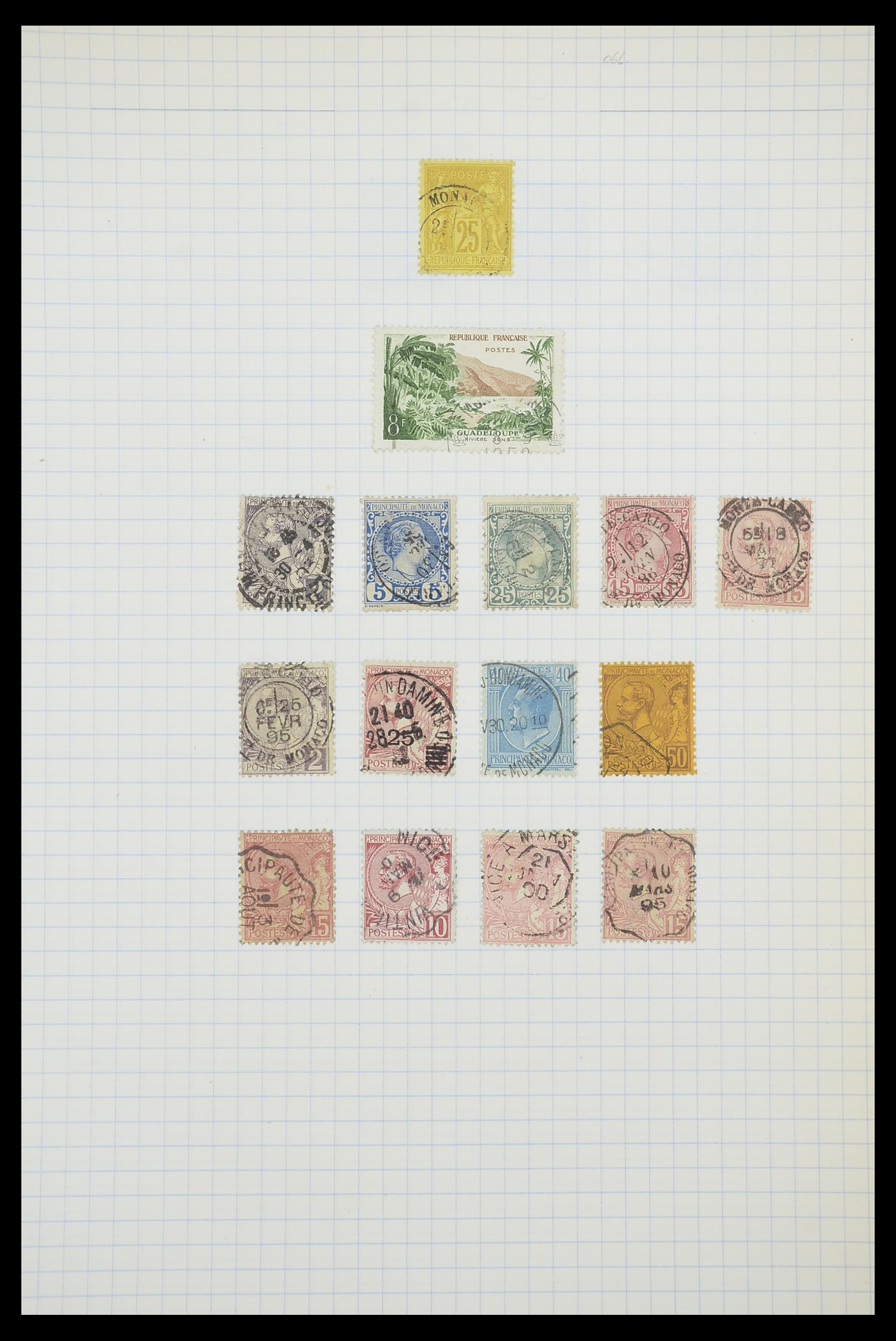 33792 041 - Postzegelverzameling 33792 Monaco 1885-1950.